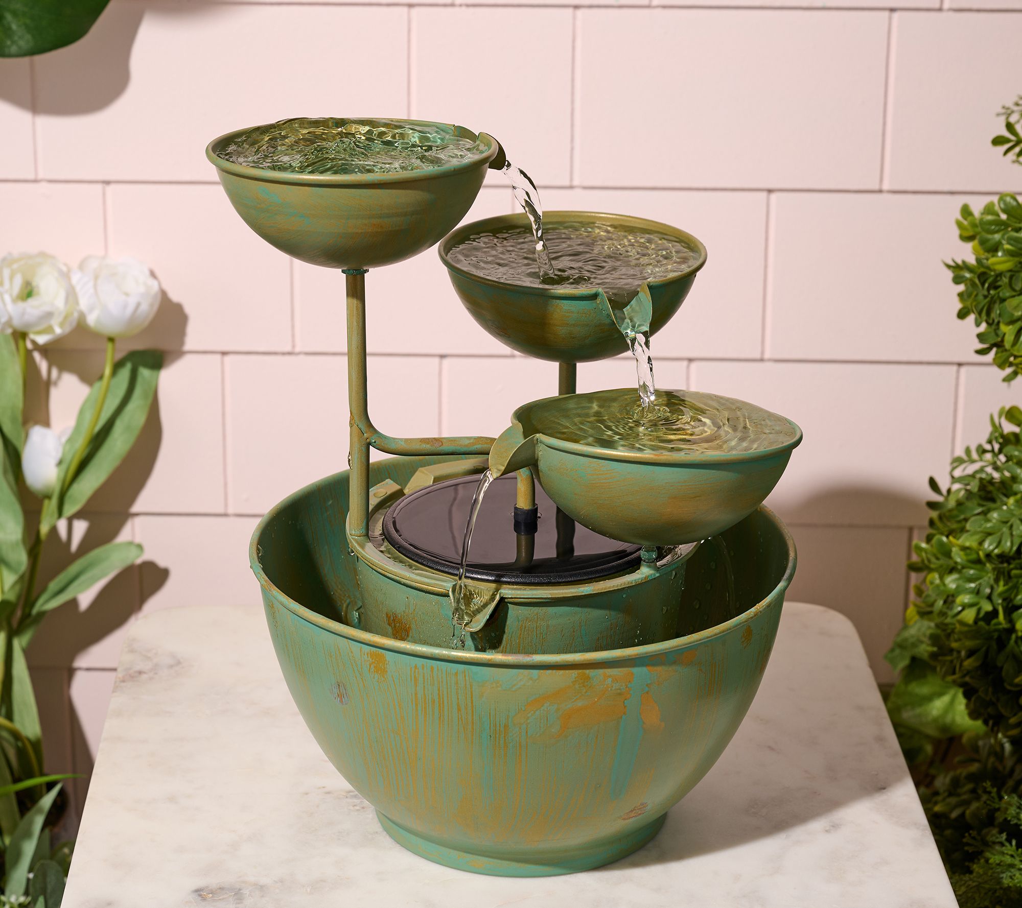  Bernini Loreto 3-Tier Metal Fountain