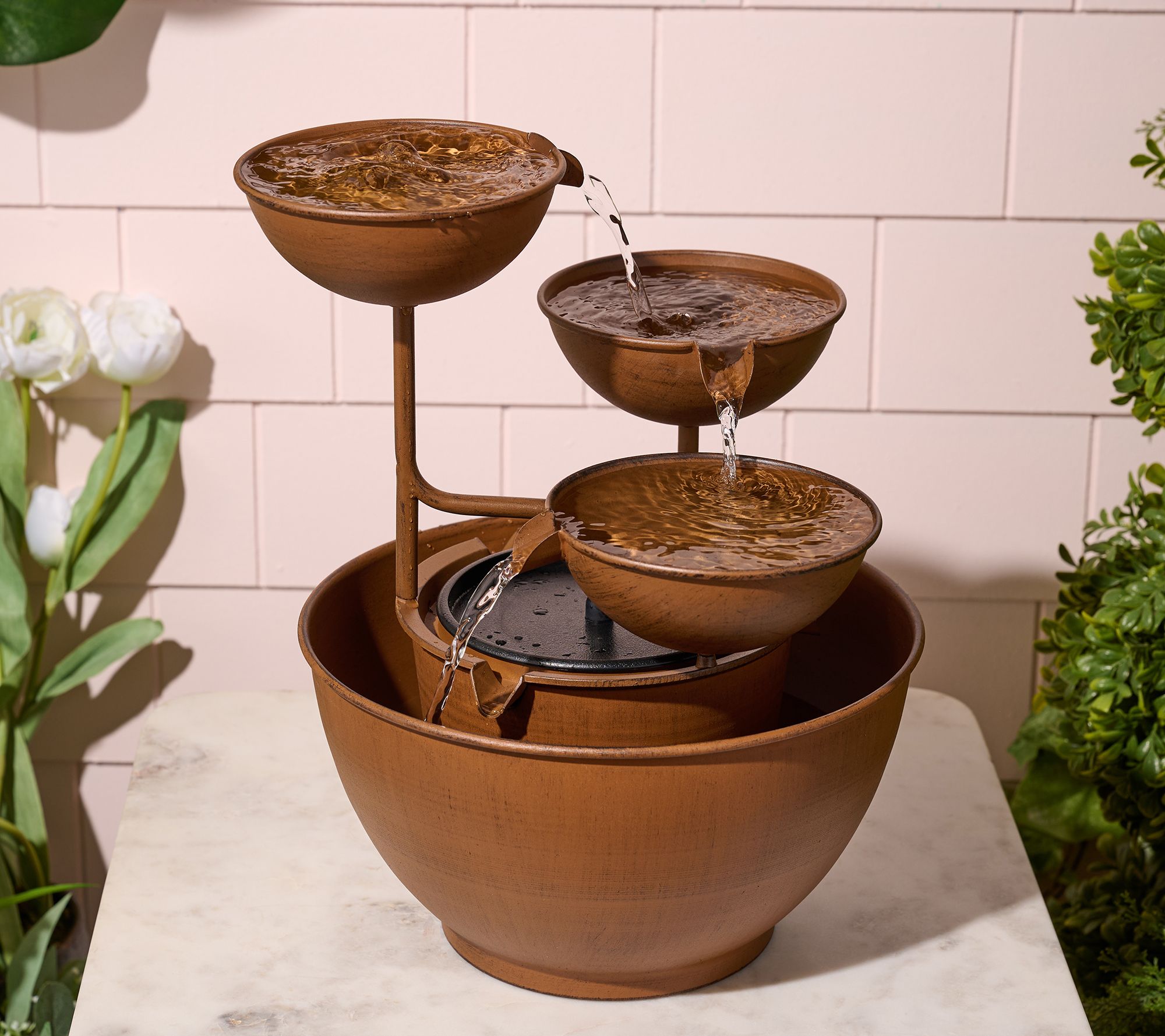 Bernini Loreto 3-Tier Metal Fountain