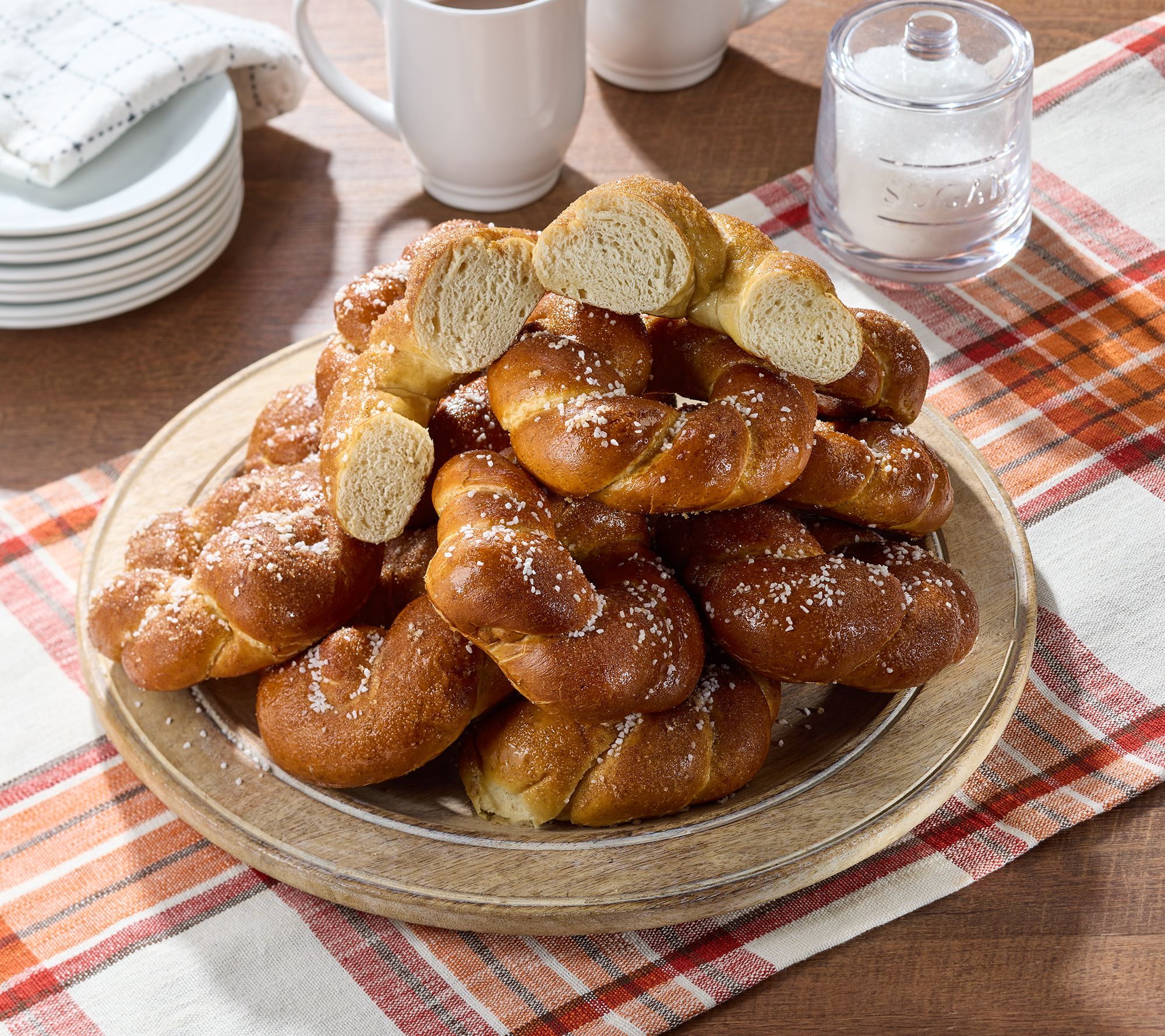 The Pretzel Co. (12) 5-oz Hand Rolled Pretzel Bagels