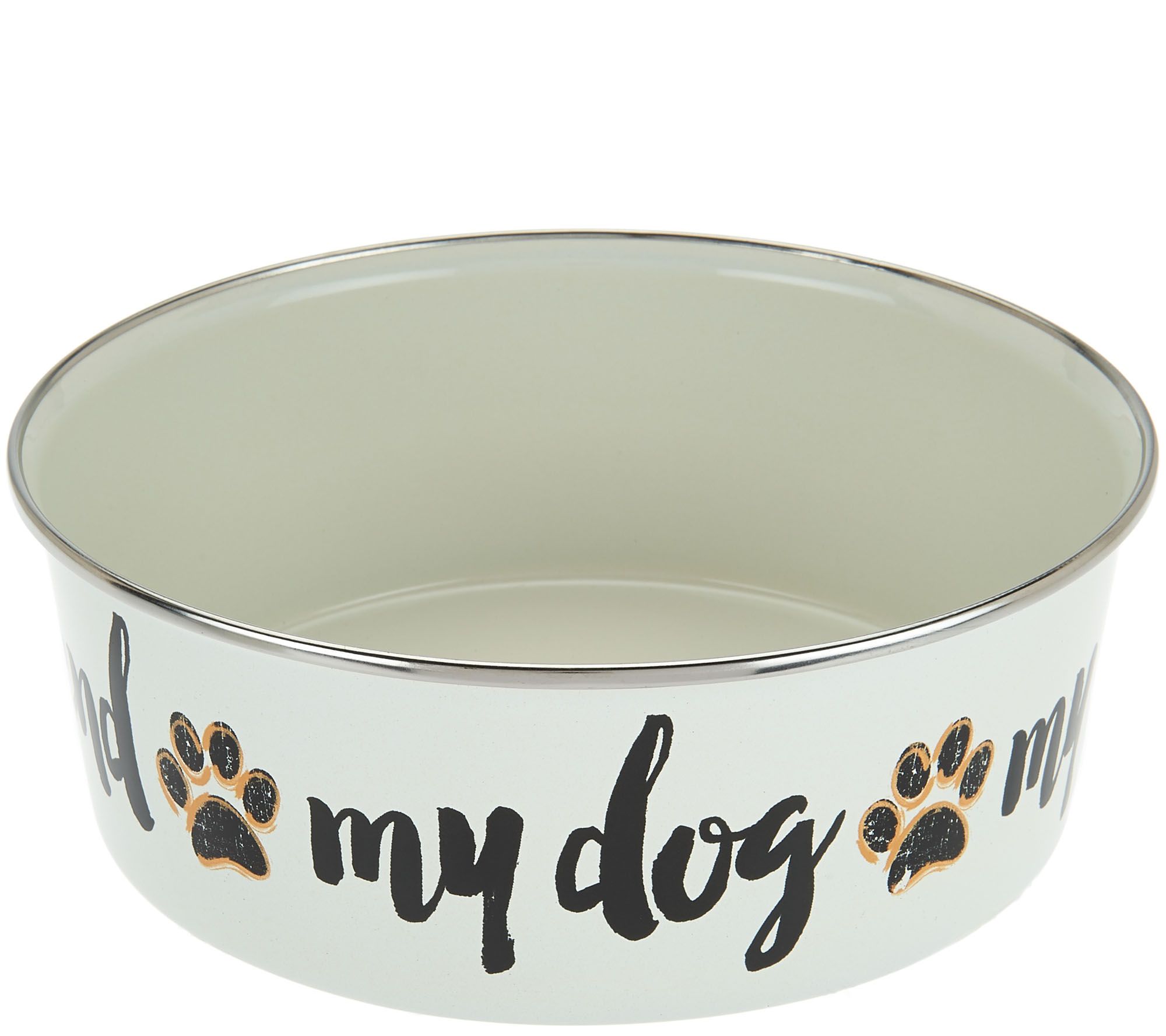 Sit-N-Stay Large Magnetic Dog Feeding Bowl & Tray w/ Lids - QVC.com