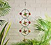 Plow & Hearth 23" Hanging Metal Twirler with Garden Critter Icons
