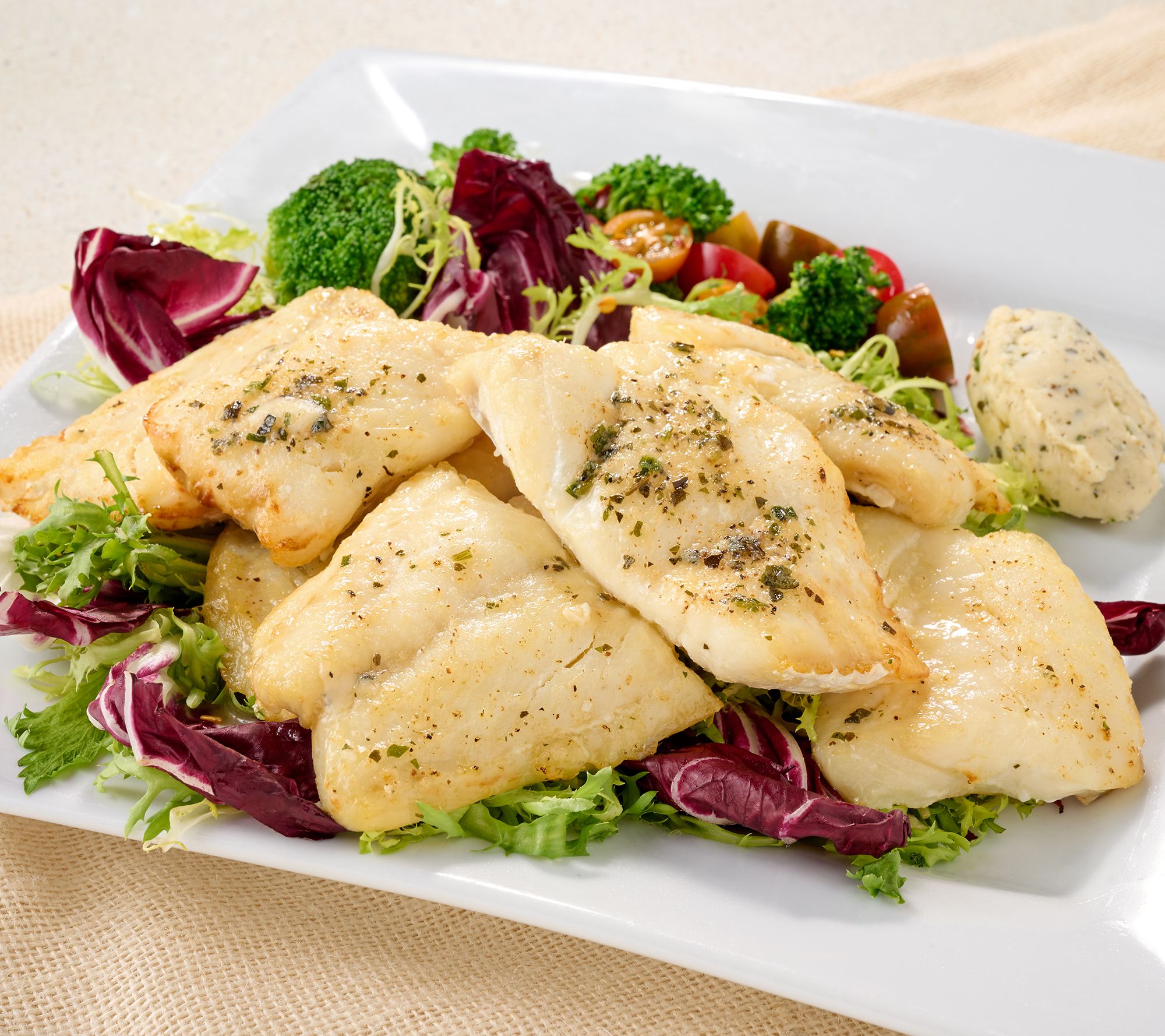 Egg Harbor (10) 4-oz Icelandic Cod w/ Garlic Herb Herb Butter