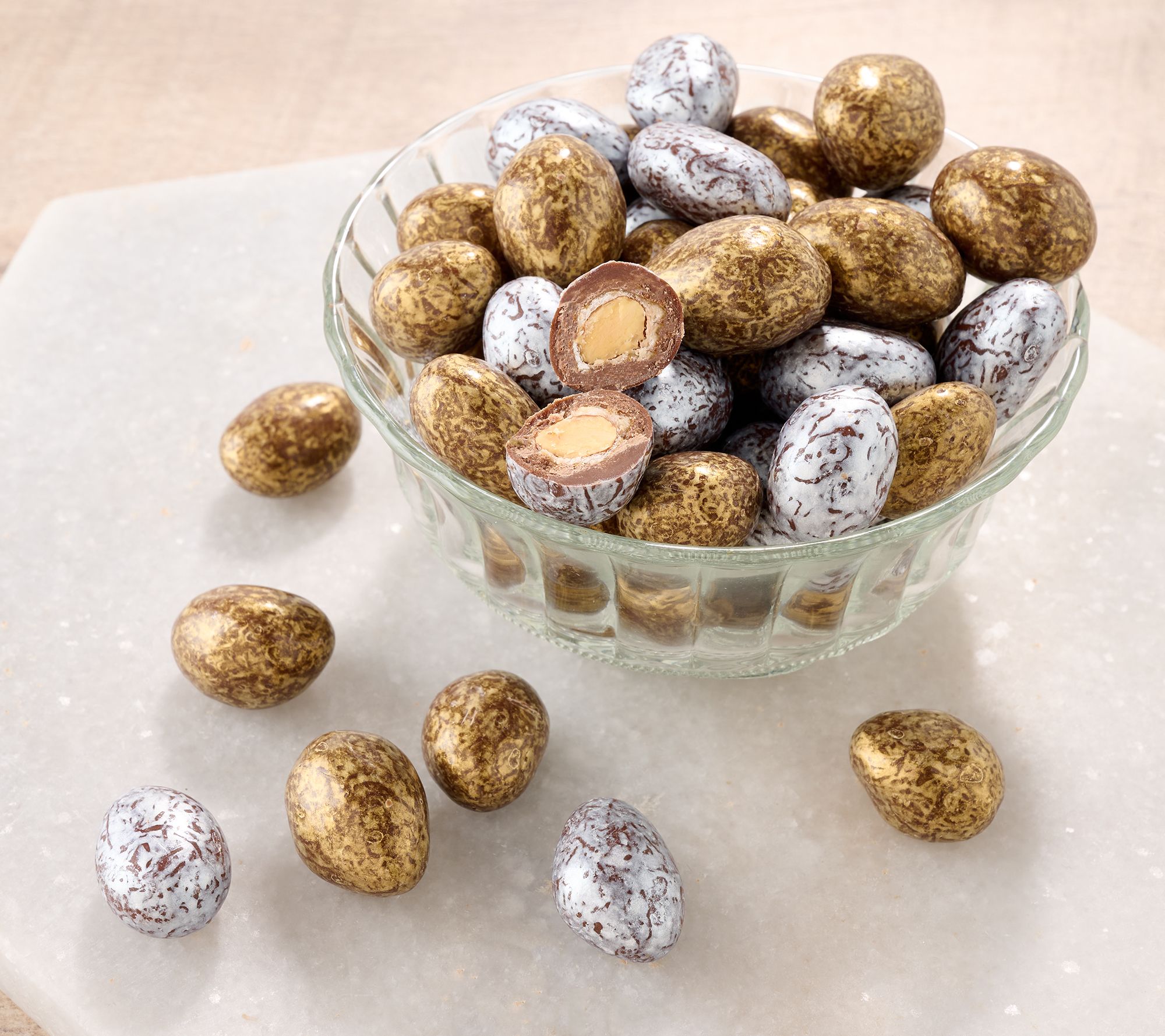 SH11/9 Squirrel Brand (2) 11-oz Silver & Gold Toffee Almonds
