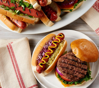 Kansas City (12) 4.5 oz. Steakburgers & (12) 3.2 oz. Beef Hot Dogs - M54567