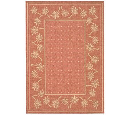 Safavieh Courtyard Teardrop Polypropylene 2'7"5' Rug