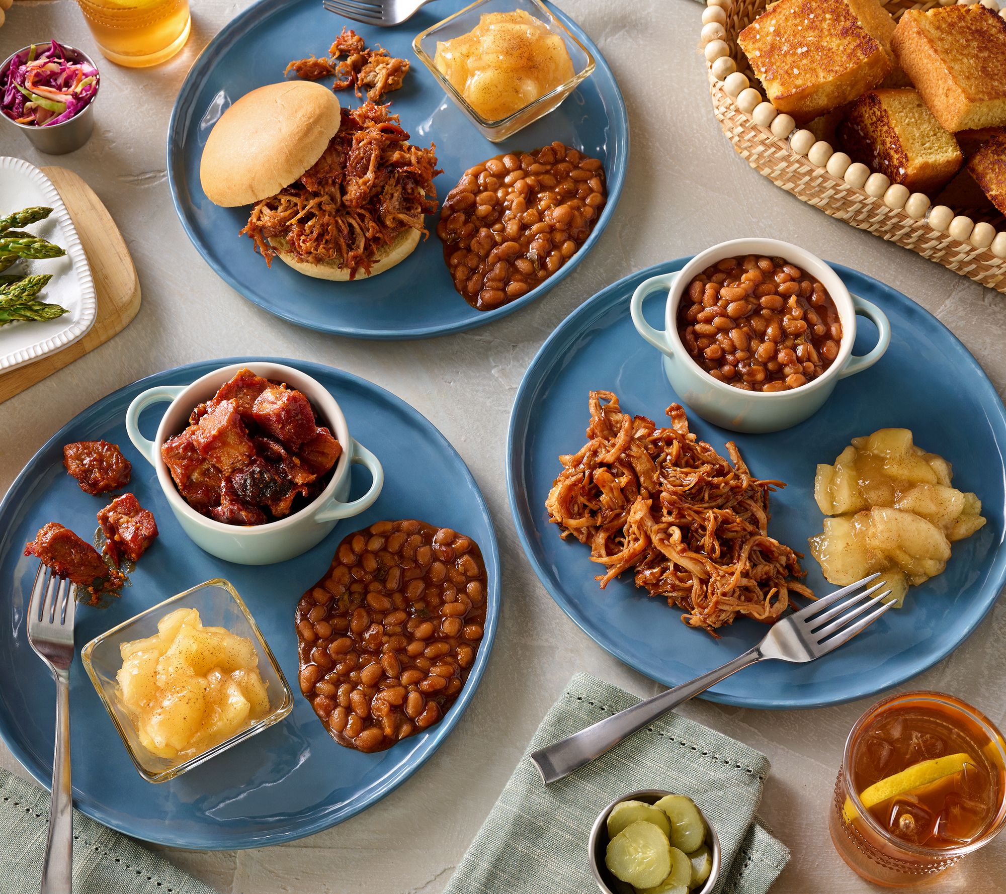 SH4/14 Corky's BBQ 6-Count Heat & Eat Honey BBQ Dinner