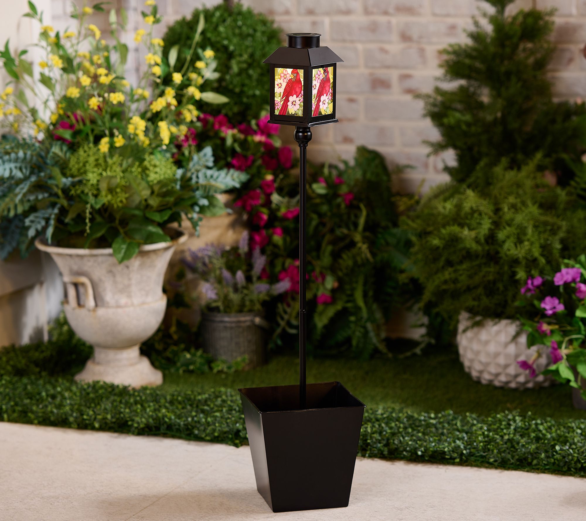 "As Is" Compass Home Decorative Solar Light with Planter Base