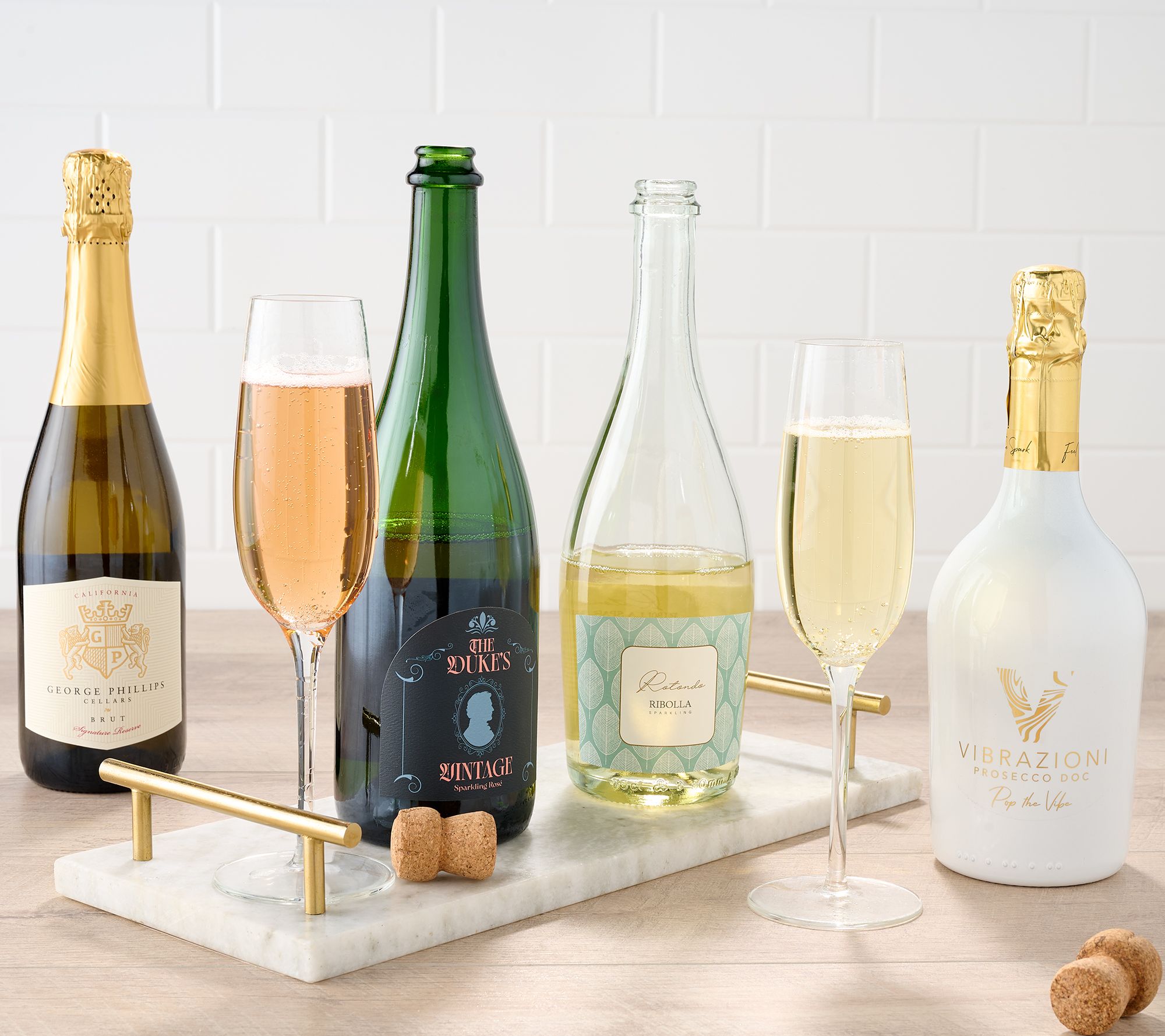 SH12/7 Hemisphere (4) 750-ml Btls Toast the HOL Sparkling Var.