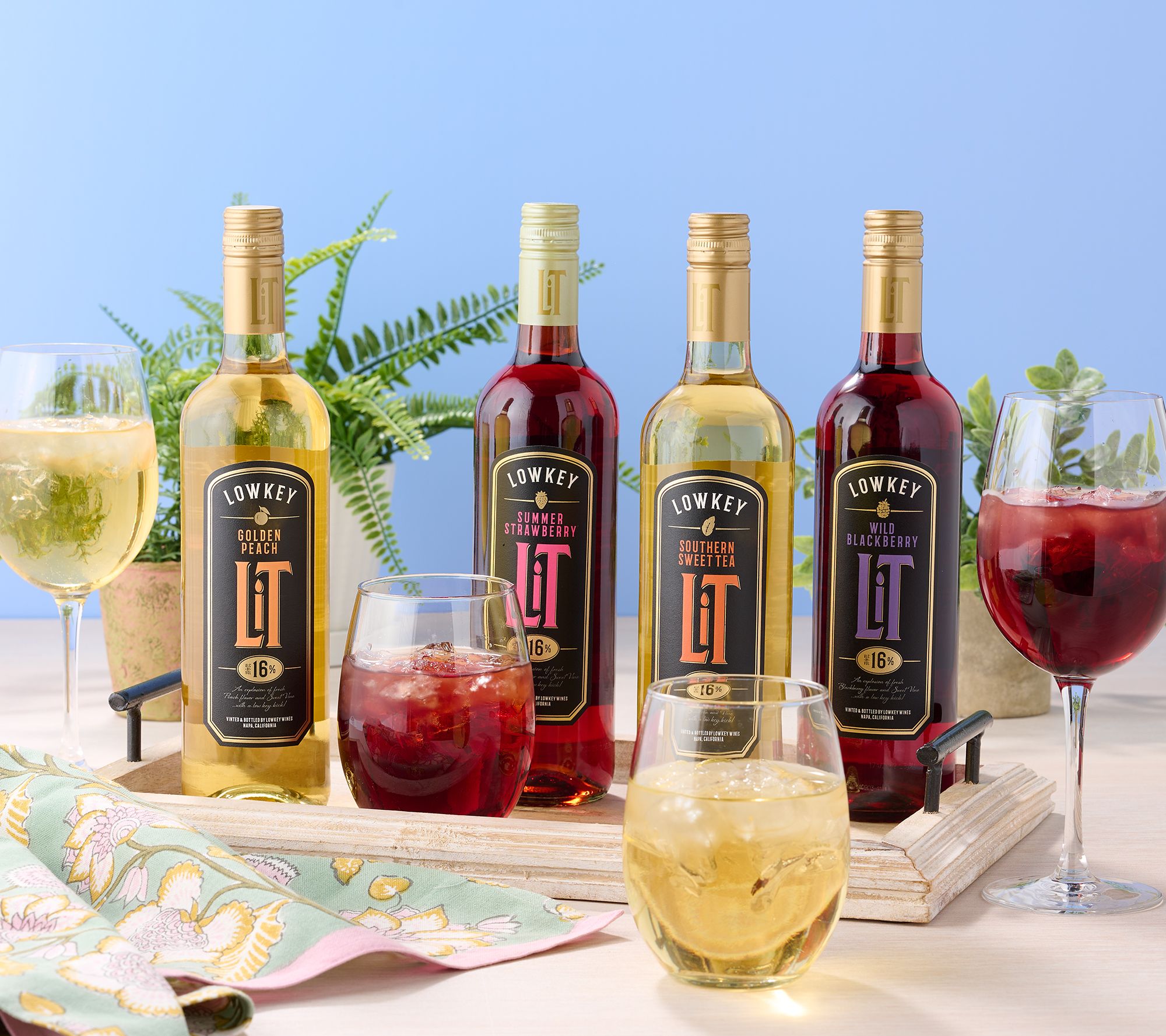 Hemispheres (4) 750-ml Btls Low Key Sweet Tea & Fruit Moscato