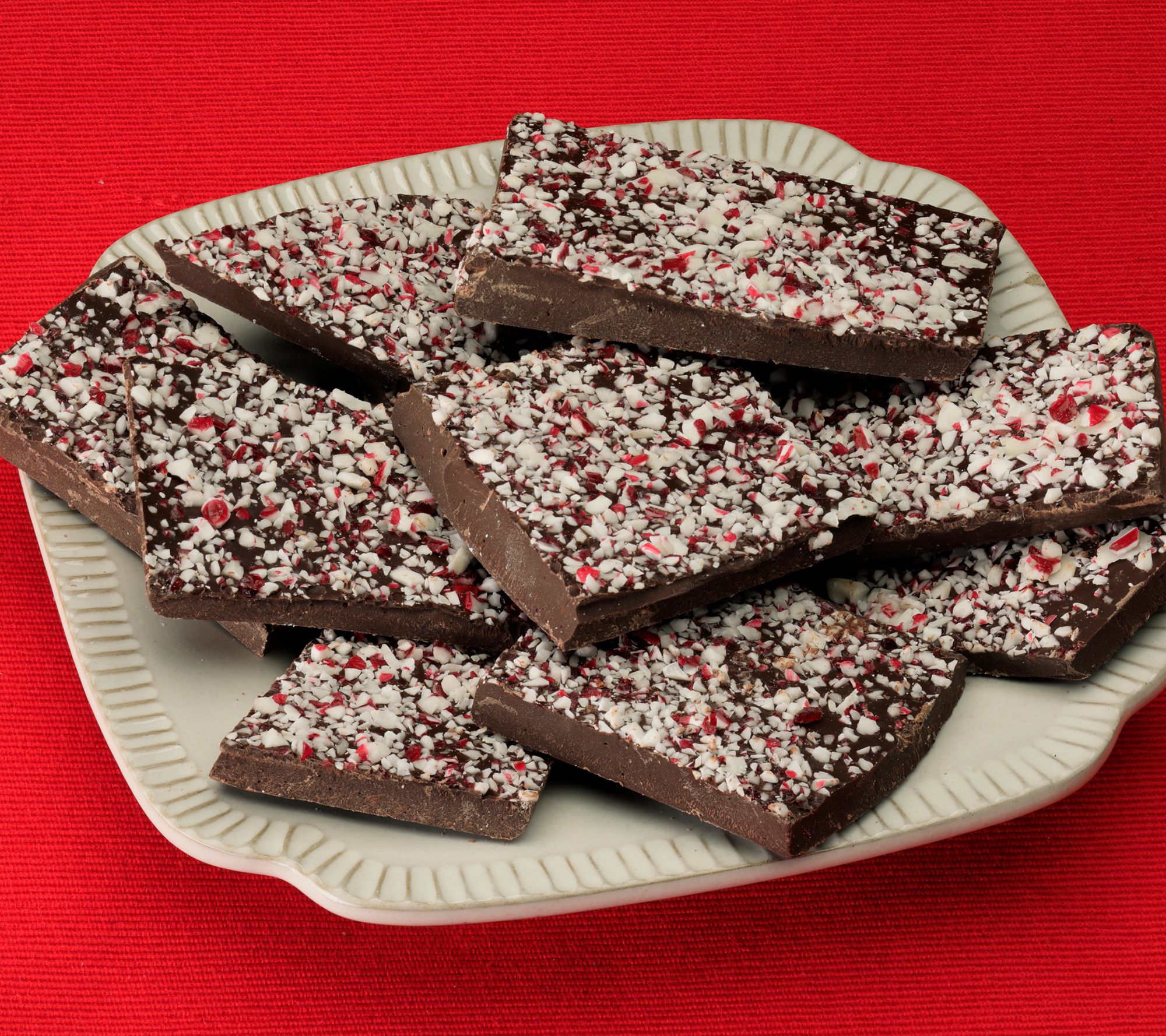 SH12/8 Landies Candies Dark Chocolate 10 oz Peppermint Bark
