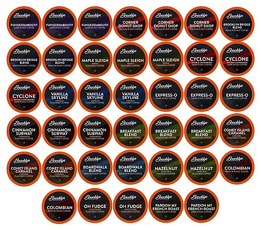 Brooklyn Beans 40-Count Assorted Variety Pack Coffee Pods
