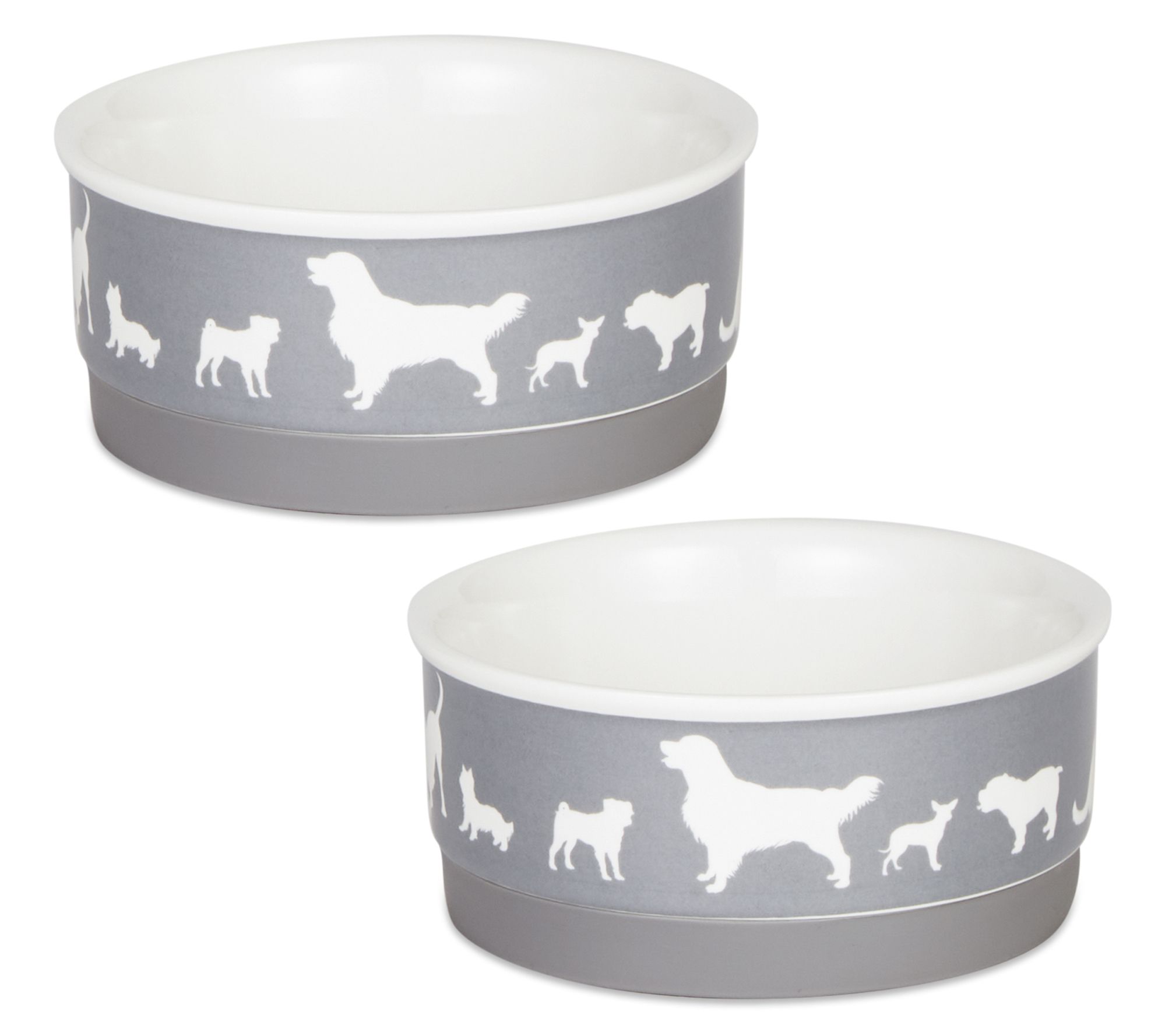 Bone Dry Dog Show Pet Bowls Small Set/2