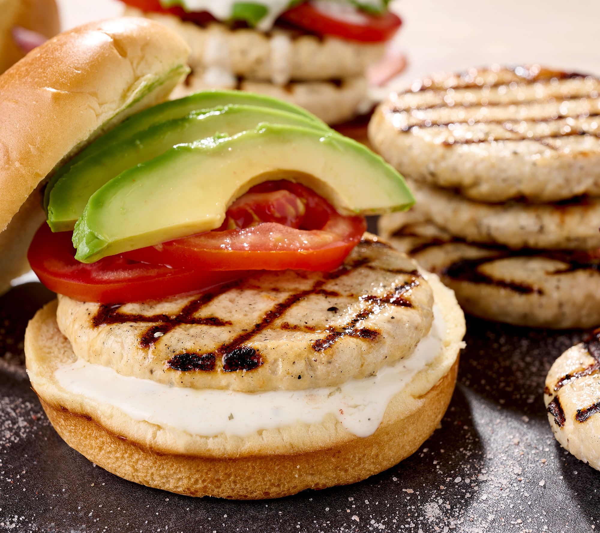 Rastelli's (10) 4-oz Turkey Burgers w/ Pink Sea Salt