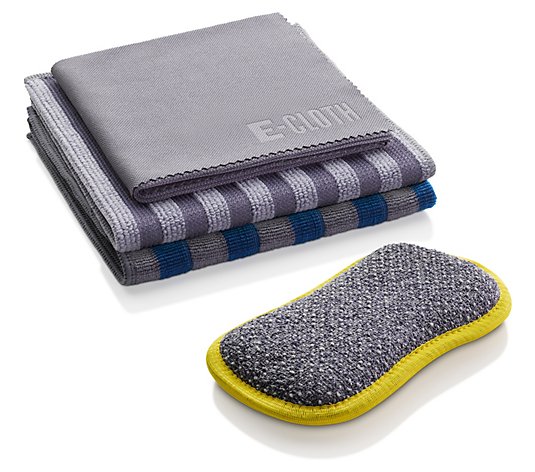 E-Cloth 4-Piece Stove and Stainless Cleaning Cloths & Pad Set