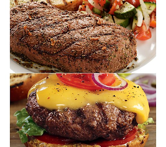 Kansas City (8) 5oz Top Sirloin Steaks & (8)4ozSteak Burgers