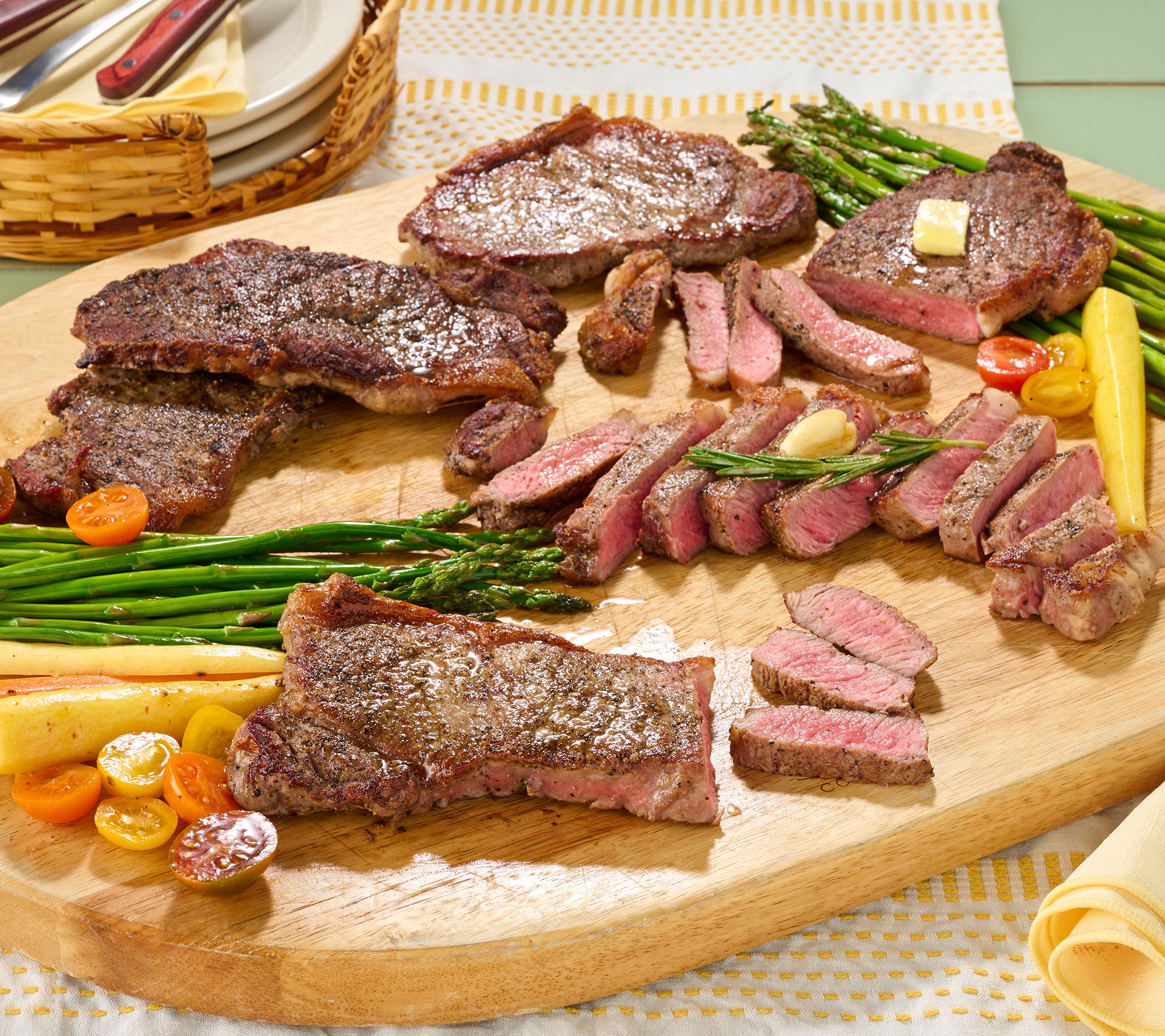 Rastelli's (10) 8-oz Reserve Black Angus NY Strip Steaks