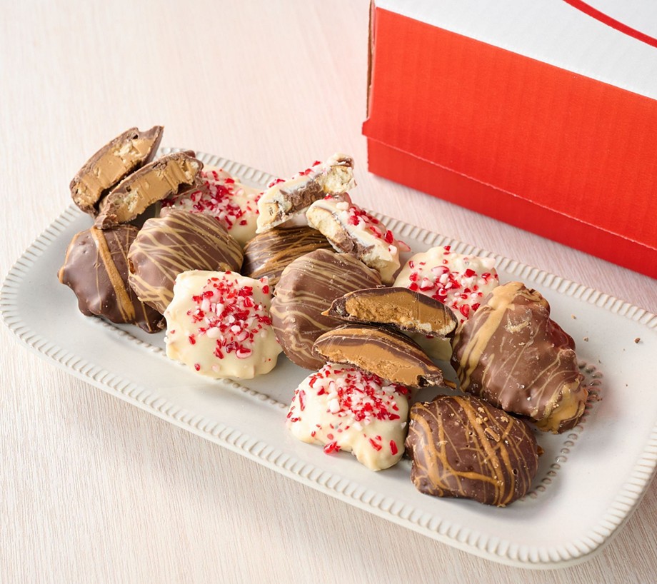 SH12/7 Landies Candies 30pc Holiday Pretzelettes in Gift Box