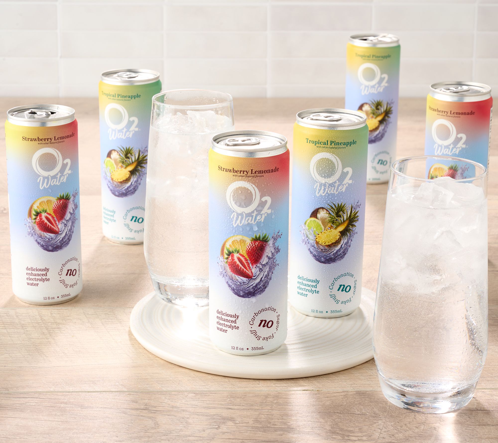 O2 Hydration (12) 12-oz Flavored Water w/ Electrolytes