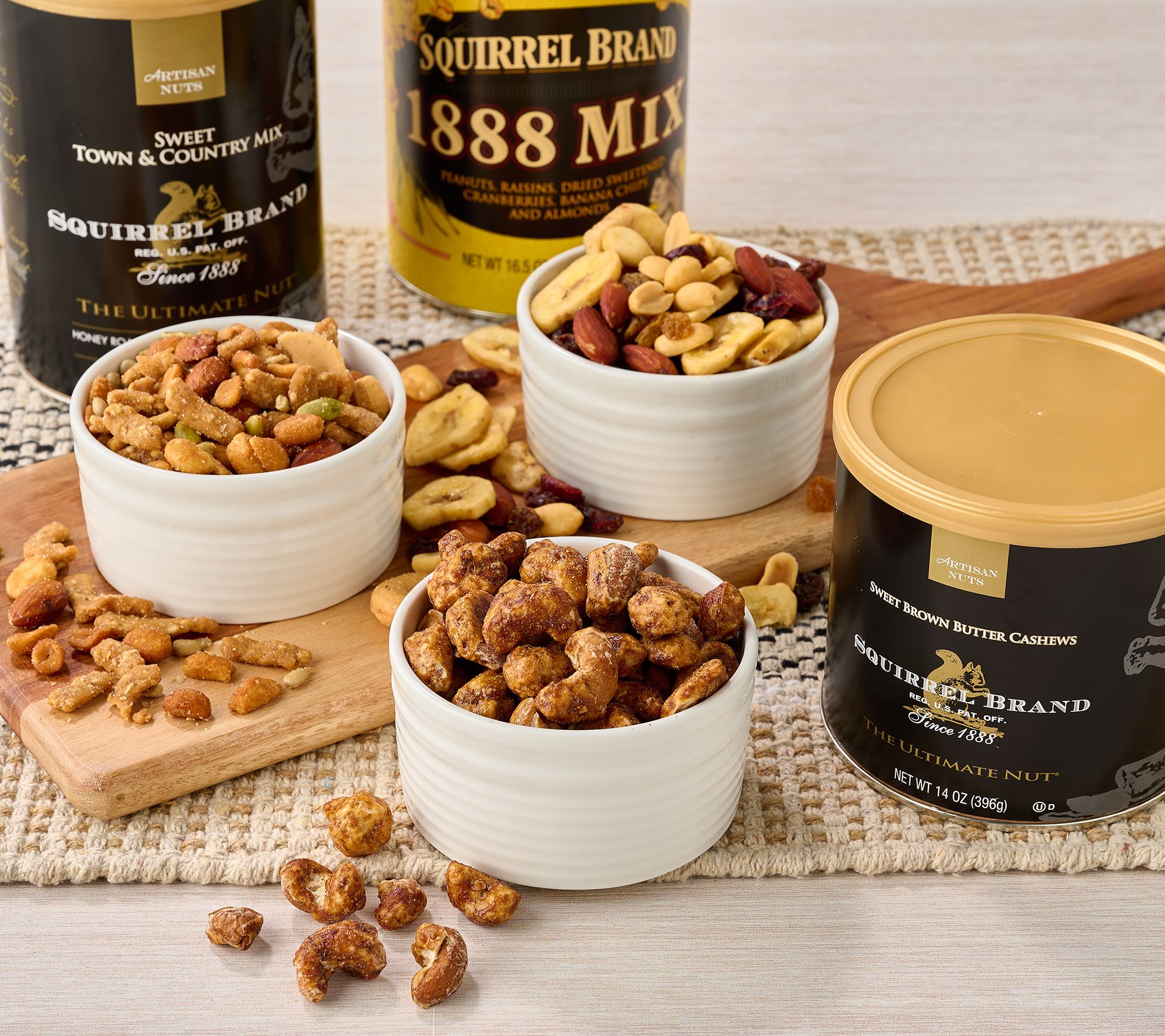 Squirrel Brand 3 can Sweet Nut Variety