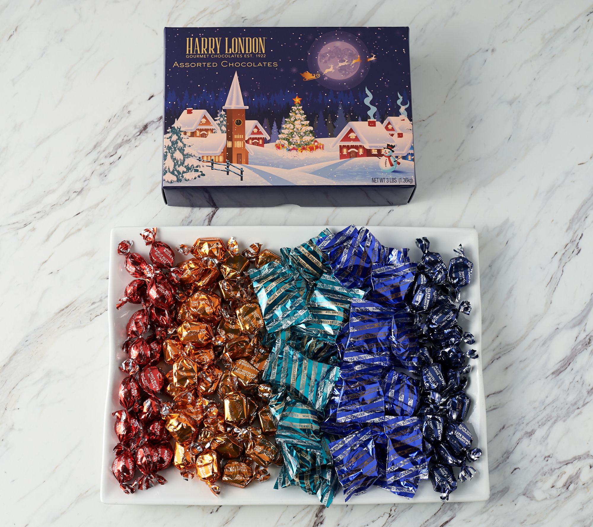 Harry London 3lbs of Chocolates in Holiday Gift Box