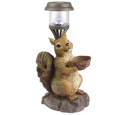 Squirrel or Garden Angel Solar Garden Light - QVC.com