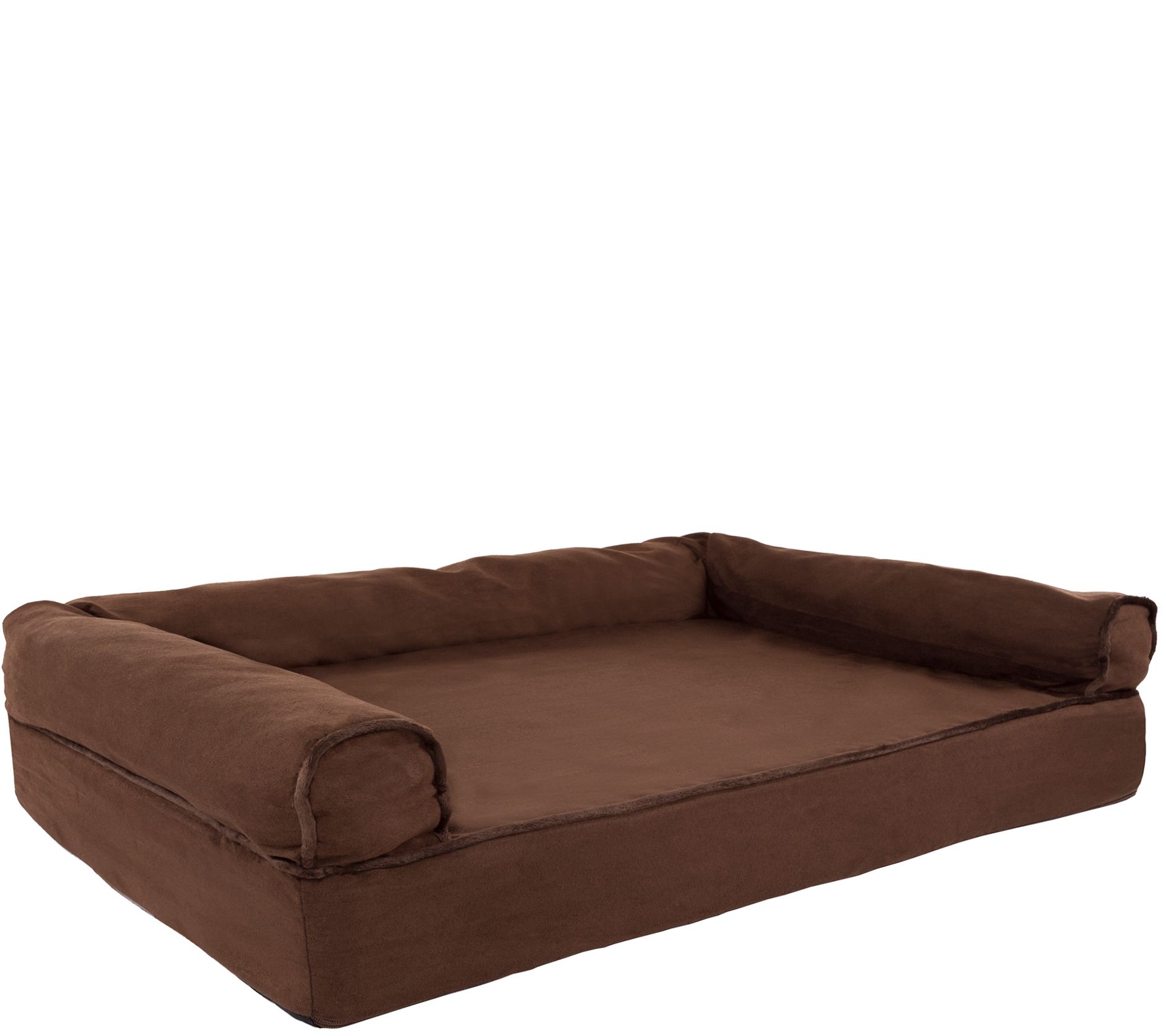 Petmaker Orthopedic Sherpa Top Pet Bed, Brown