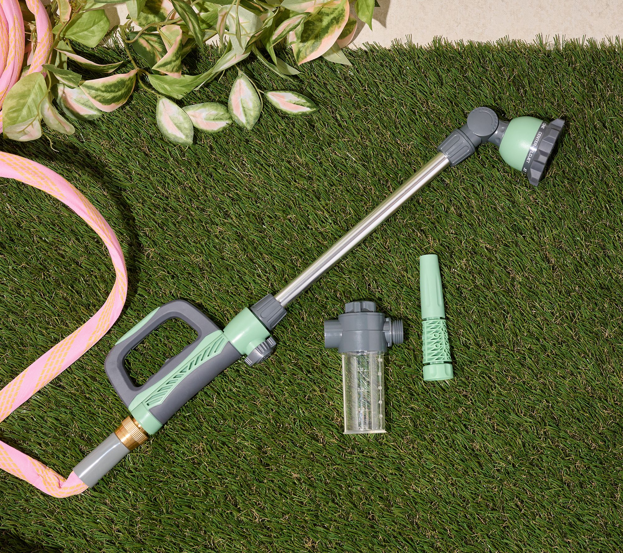 "As Is" Bernini Easy Grip 4-Piece Hose Nozzle Garden Bundle