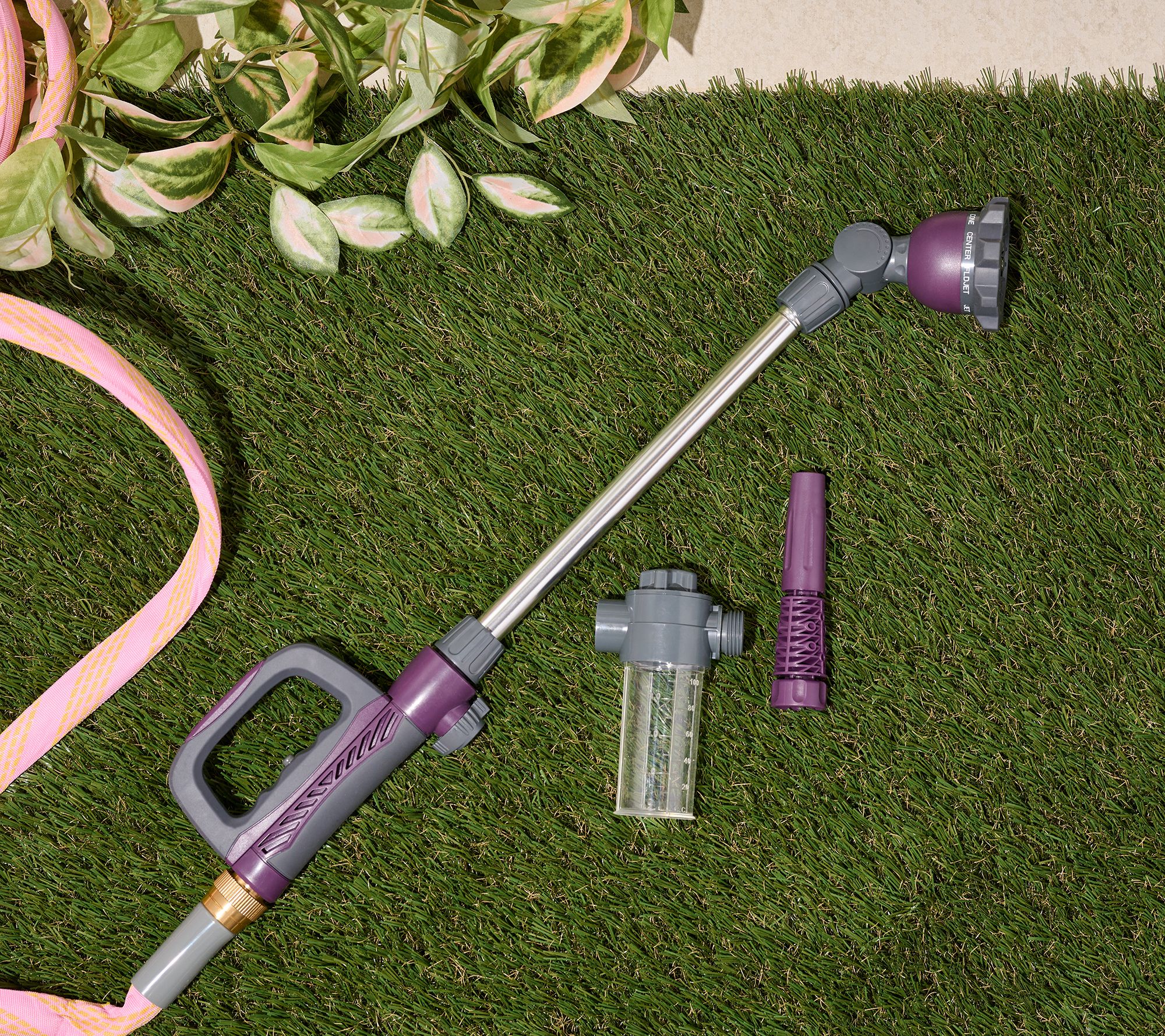 "As Is" Bernini Easy Grip 4-Piece Hose Nozzle Garden Bundle