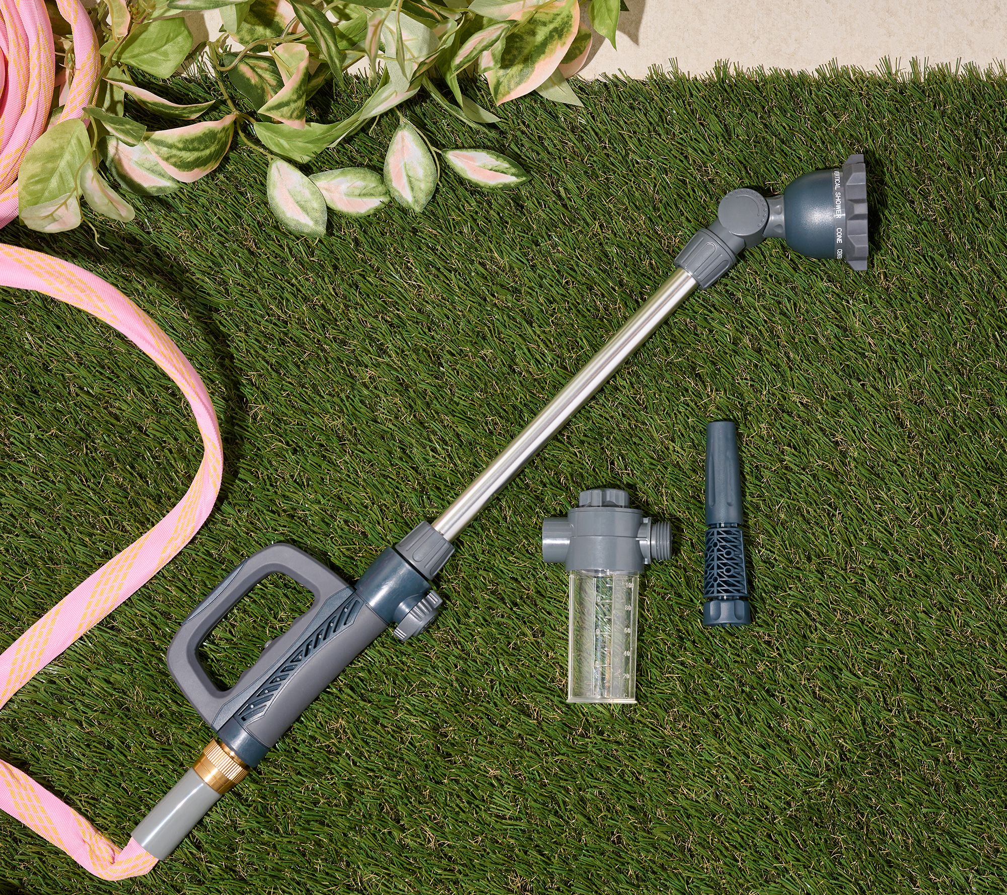 "As Is" Bernini Easy Grip 4-Piece Hose Nozzle Garden Bundle