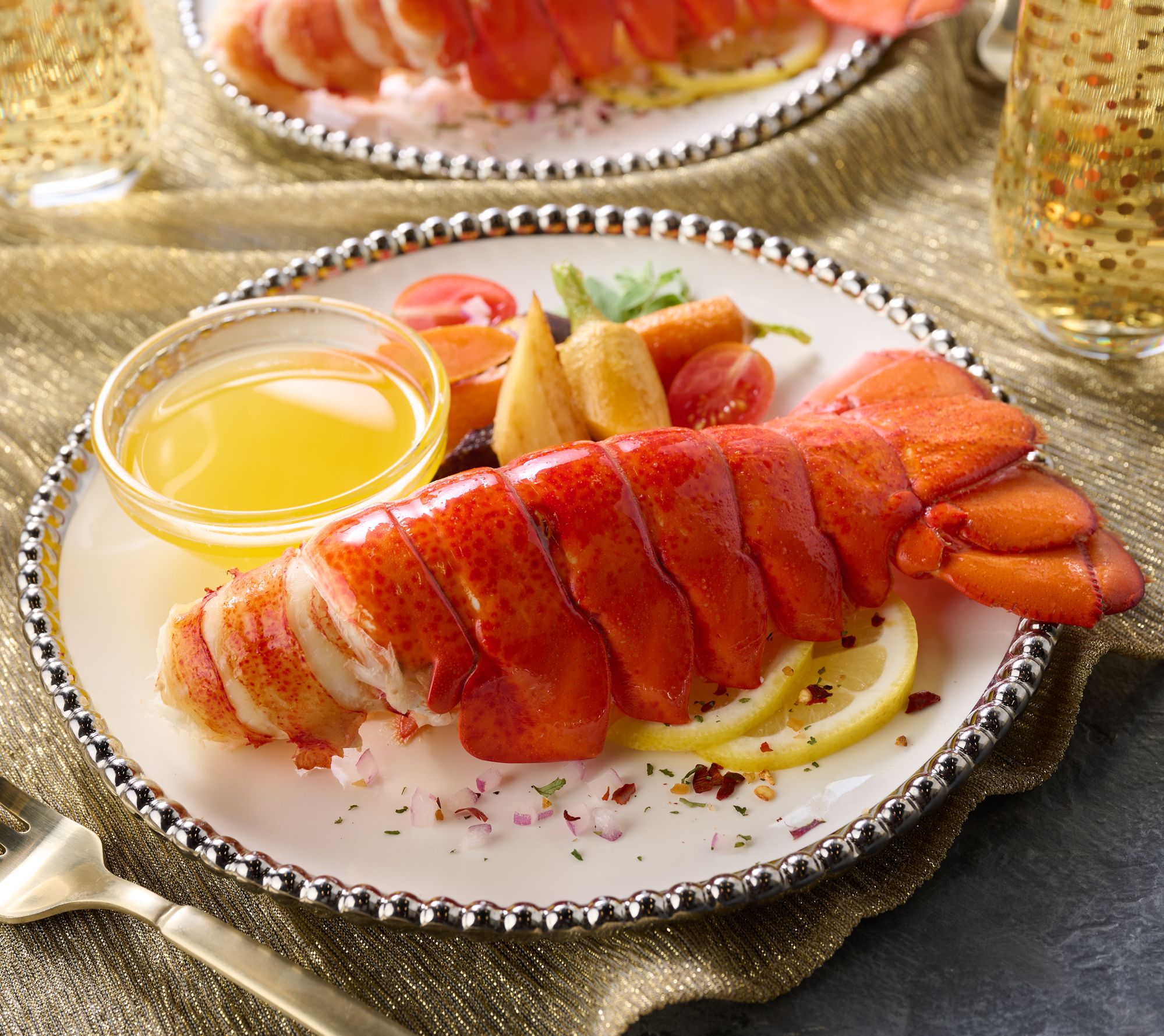 Greenhead (4) 6-7oz HPP Lobster Tails with Kate's Butter