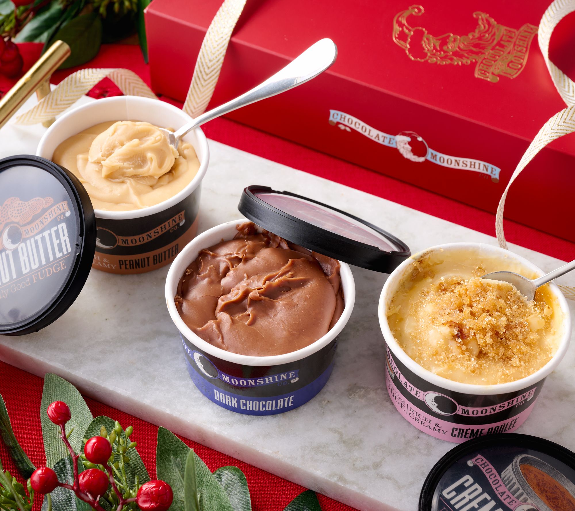 SH11/10 Chocolate Moonshine (3) 5oz Fudge Cups