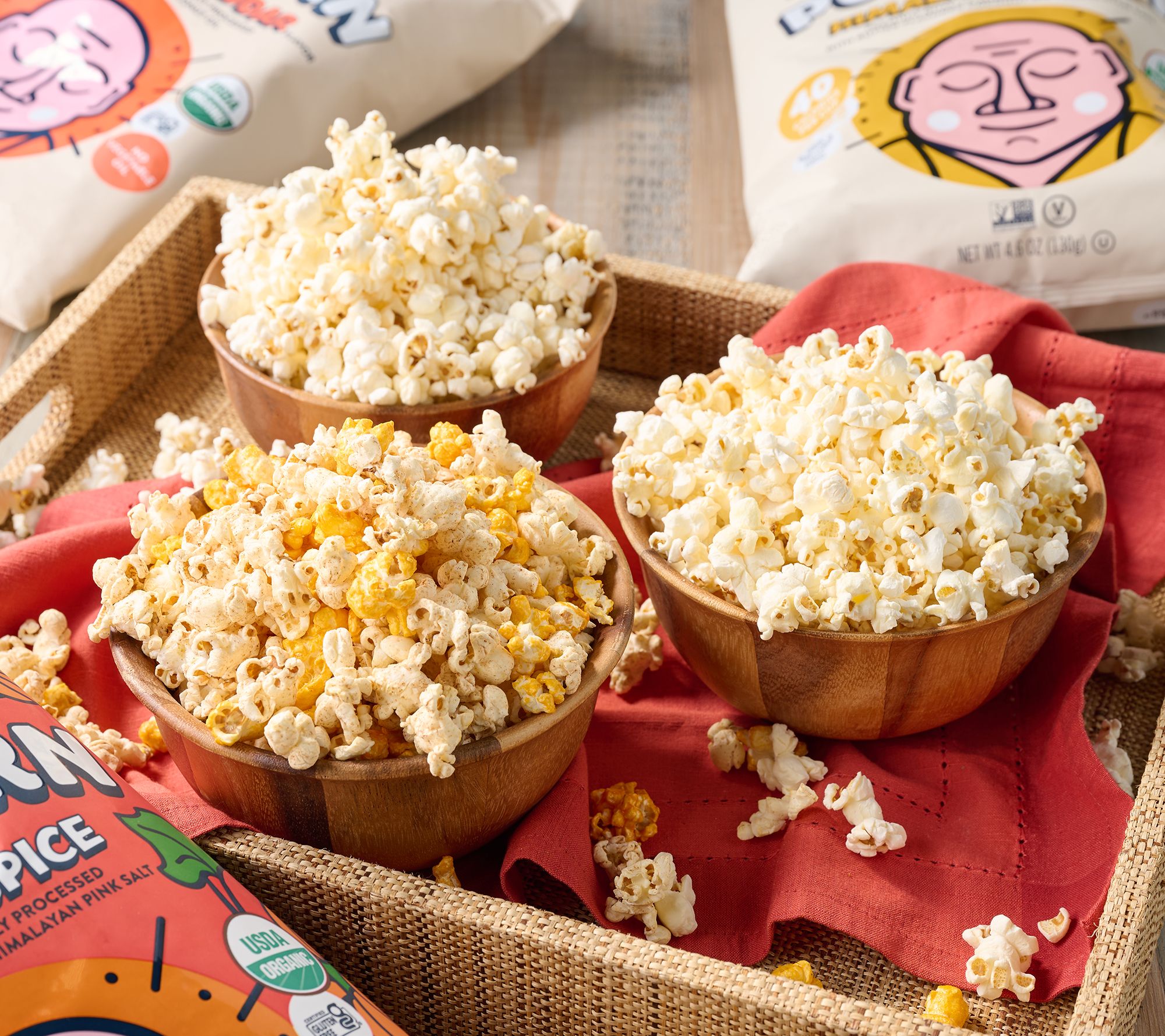 Lesser Evil 6ct Bags Premium Air Popped Popcorn