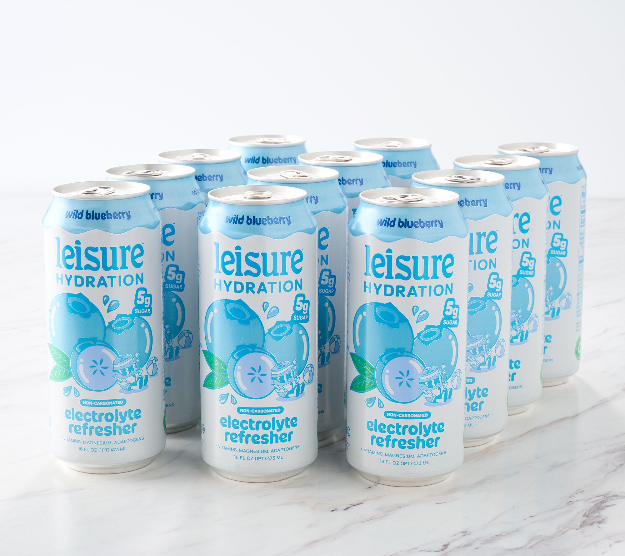Leisure Hydration (12) 16-oz Cans Electrolyte Refreshers