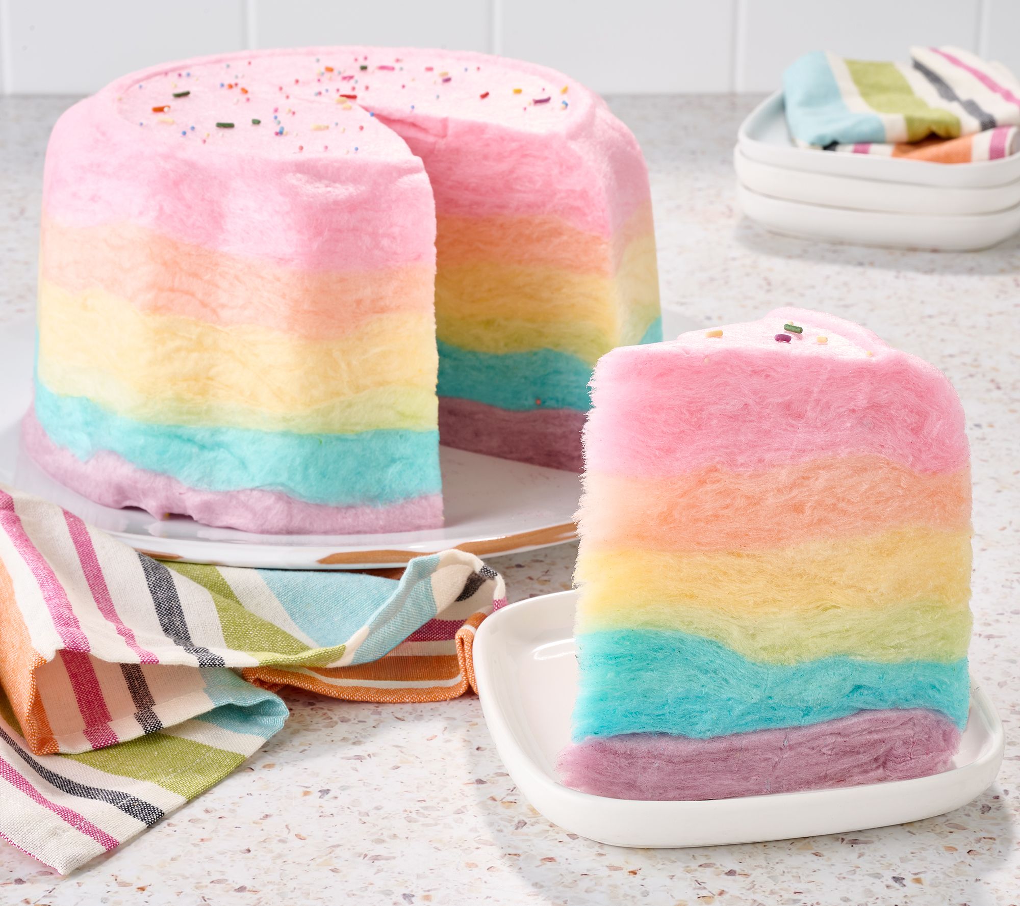 Rockin Cotton Candy Co 9" Cotton Candy Layered Cake