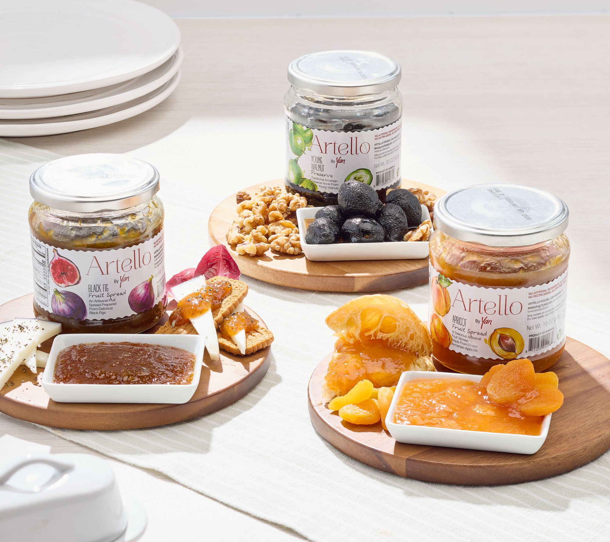 Artello by Yan (3) 19oz. Fruit Preserves in C/O Sunny Flavors