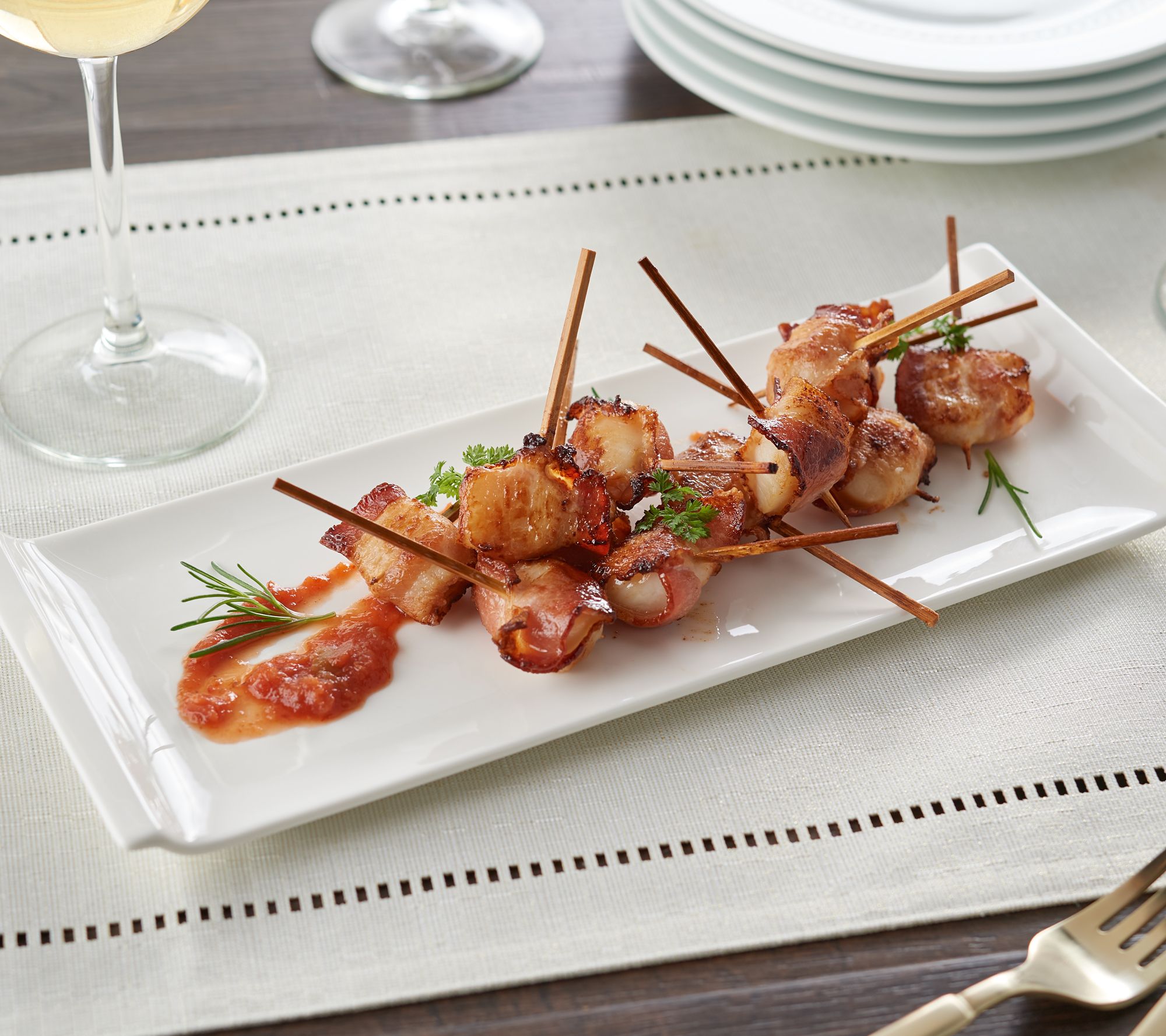 Kansas City Steak Co. (12) 0.75-oz Bacon Wrapped Scallops