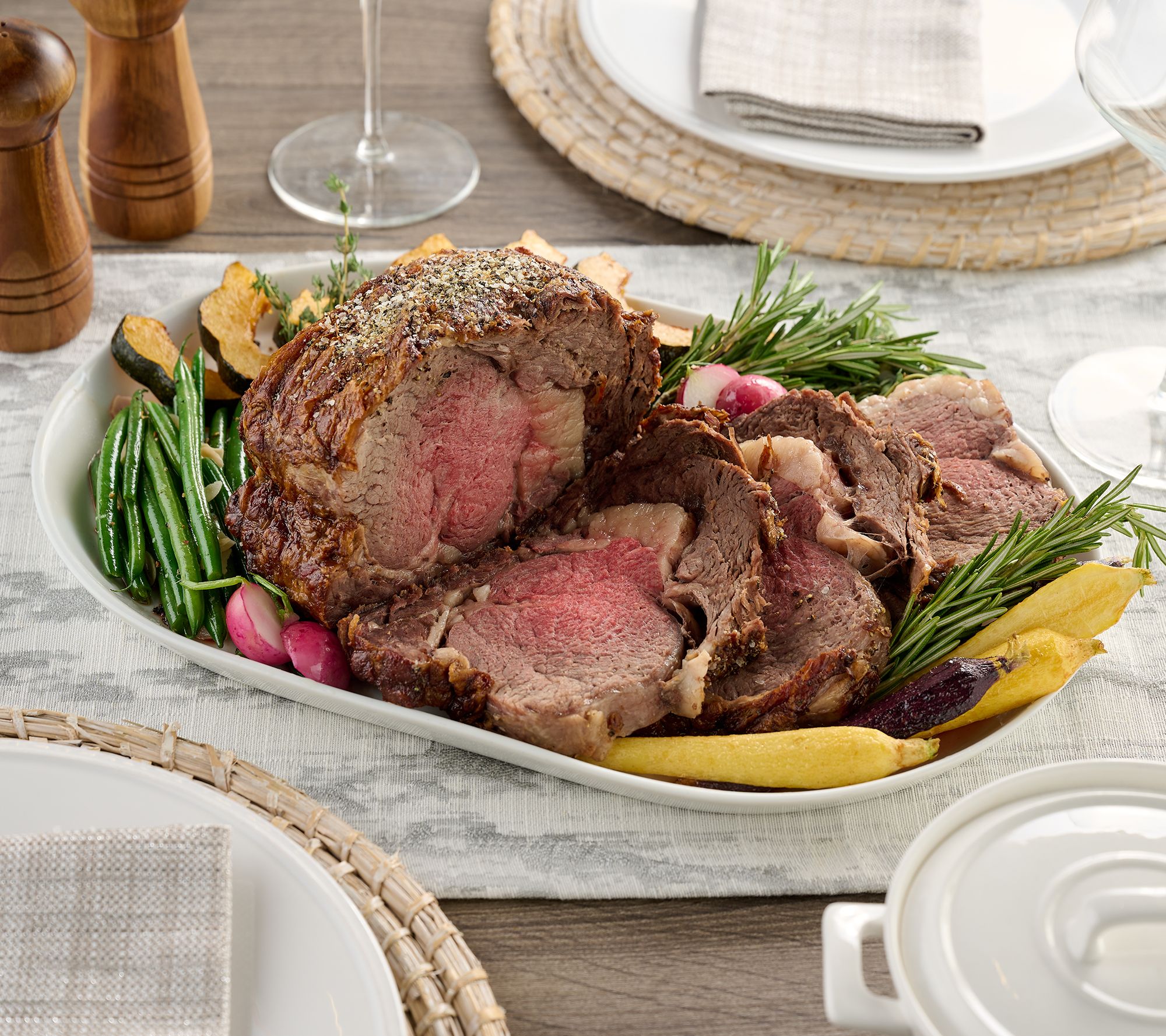 Rastelli's 4-lb Black Angus Prime Rib with Butter 