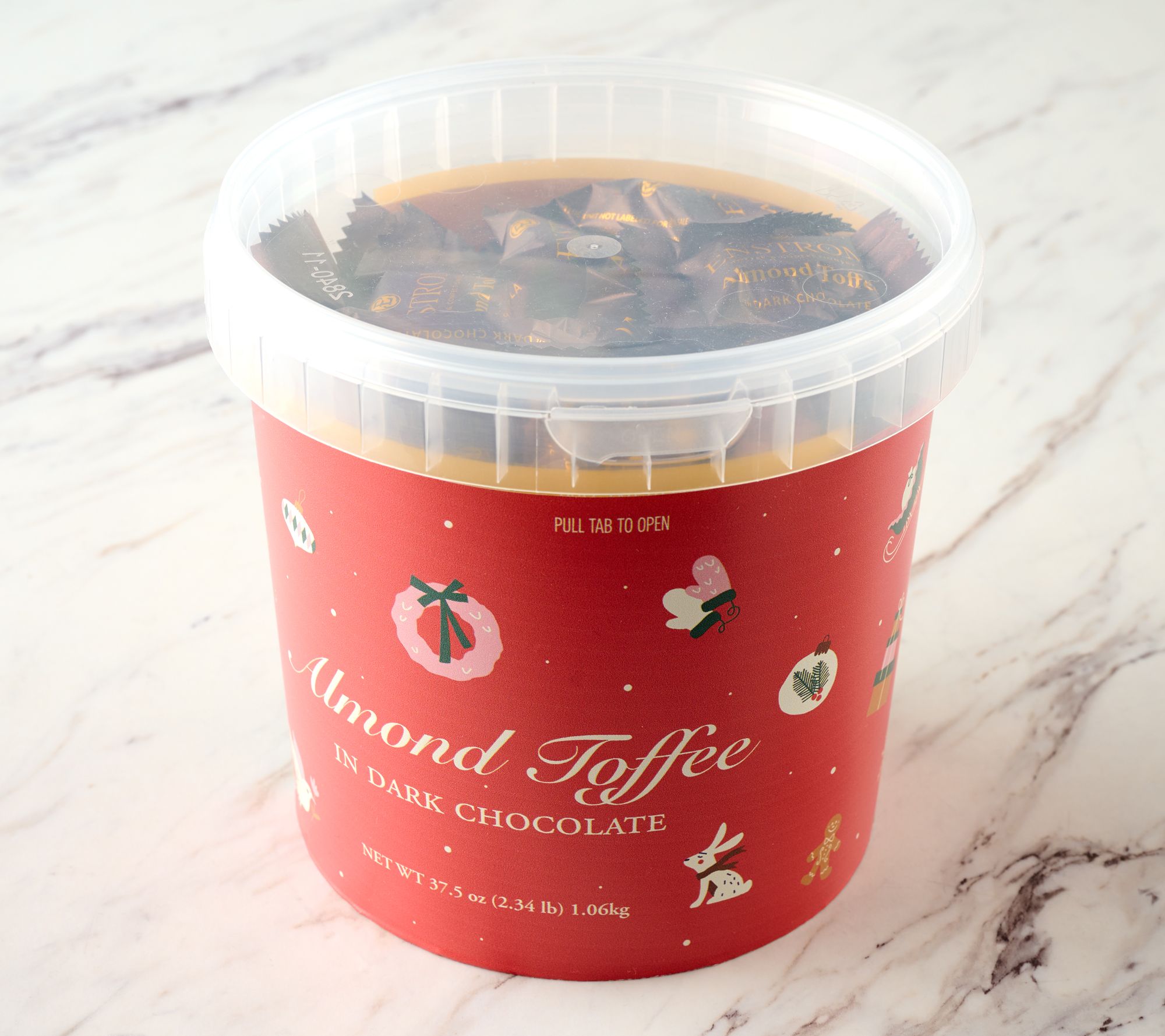 SH10/21 Enstrom 2.3 lb Tub Individually Wrapped Toffee Petites