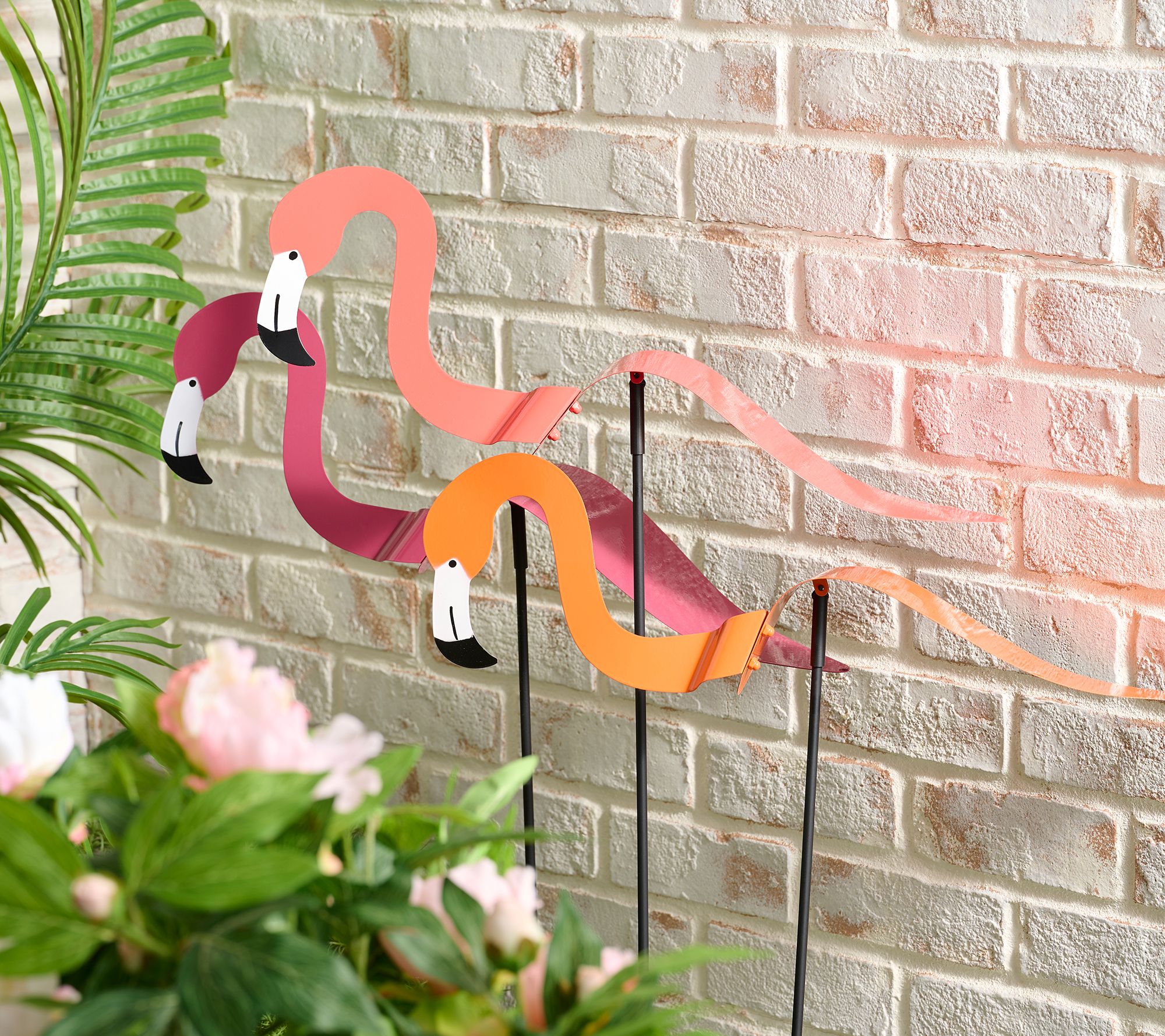 Home2Garden Set of 3 Flamingo Balancer Stakes