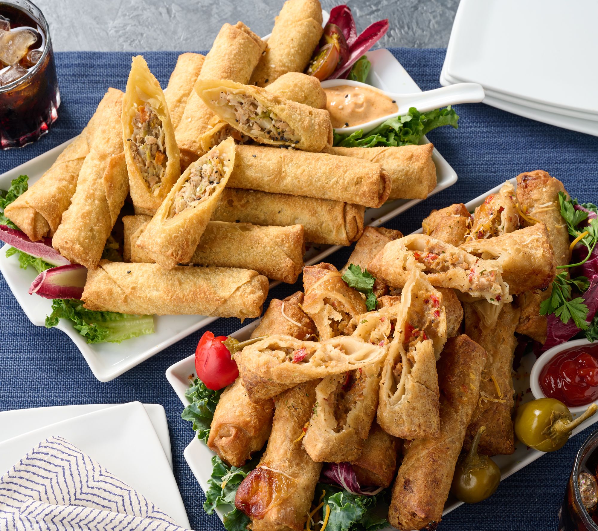 Falkor Fushion (24) Apple Pie Cheesesteak or Vegetable Egg Rolls