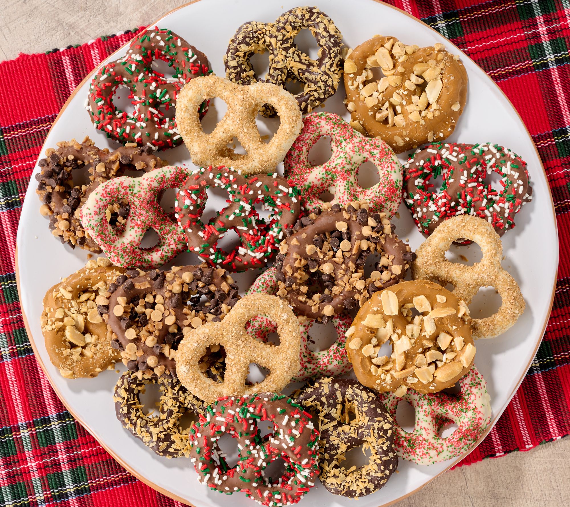 SH11/9 Landies Candies 20pc Holiday Double Drenched Pretzels