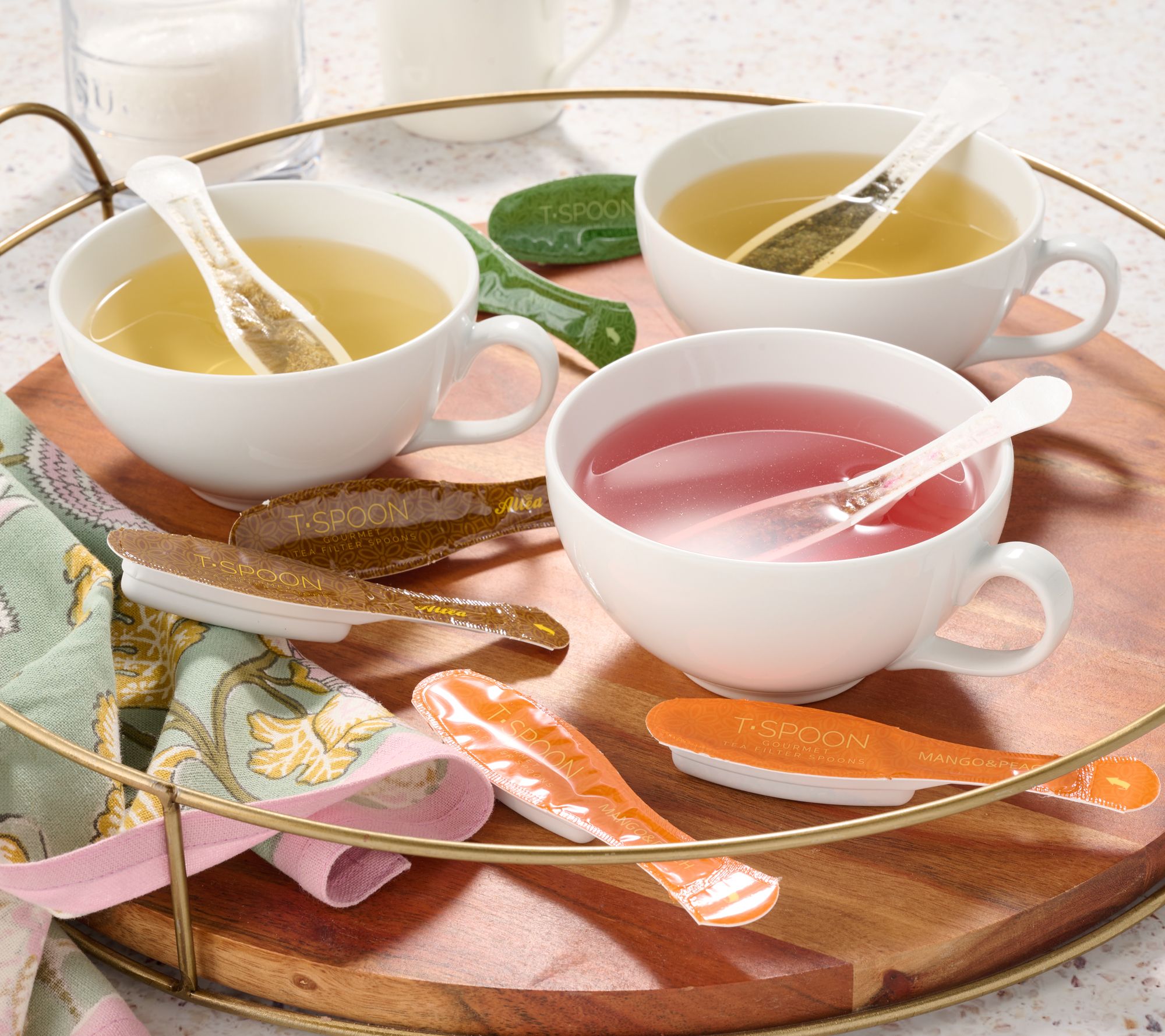 T-Spoons 72 Individual Gourmet Tea Filter Spoons Refresh Set