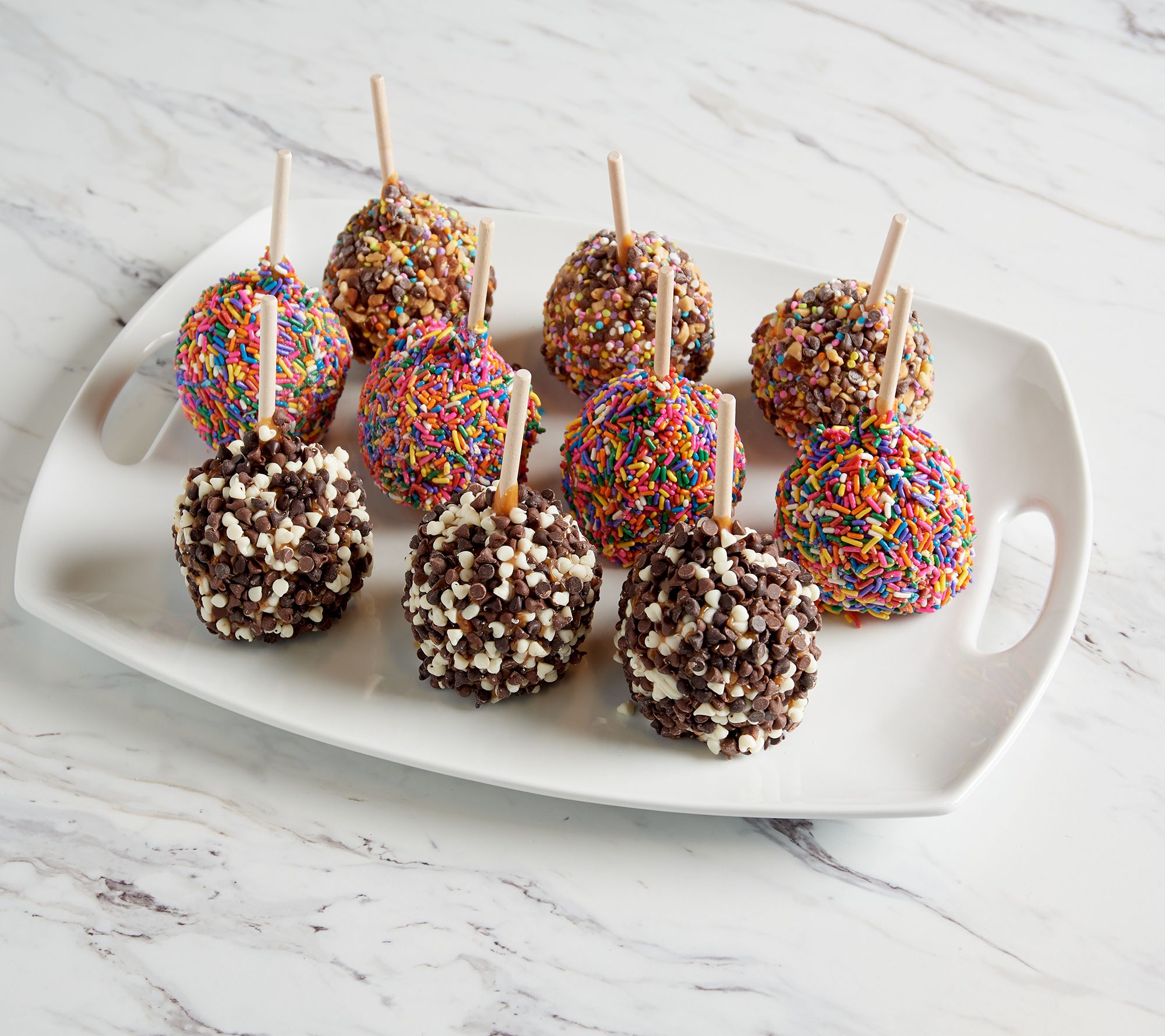 Mrs.Prindable's 10-Piece Individual Spring Caramel Apples - QVC.com