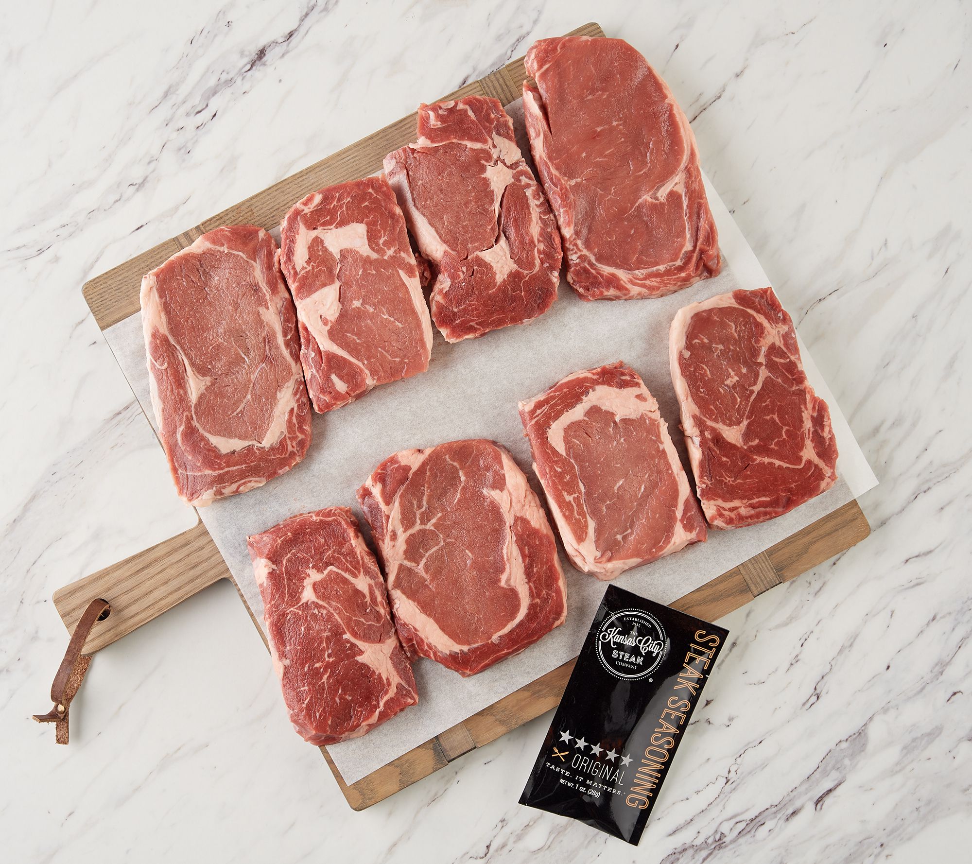 Kansas City Steak Co. (8) 10oz Ribeye Steaks AutoDelivery