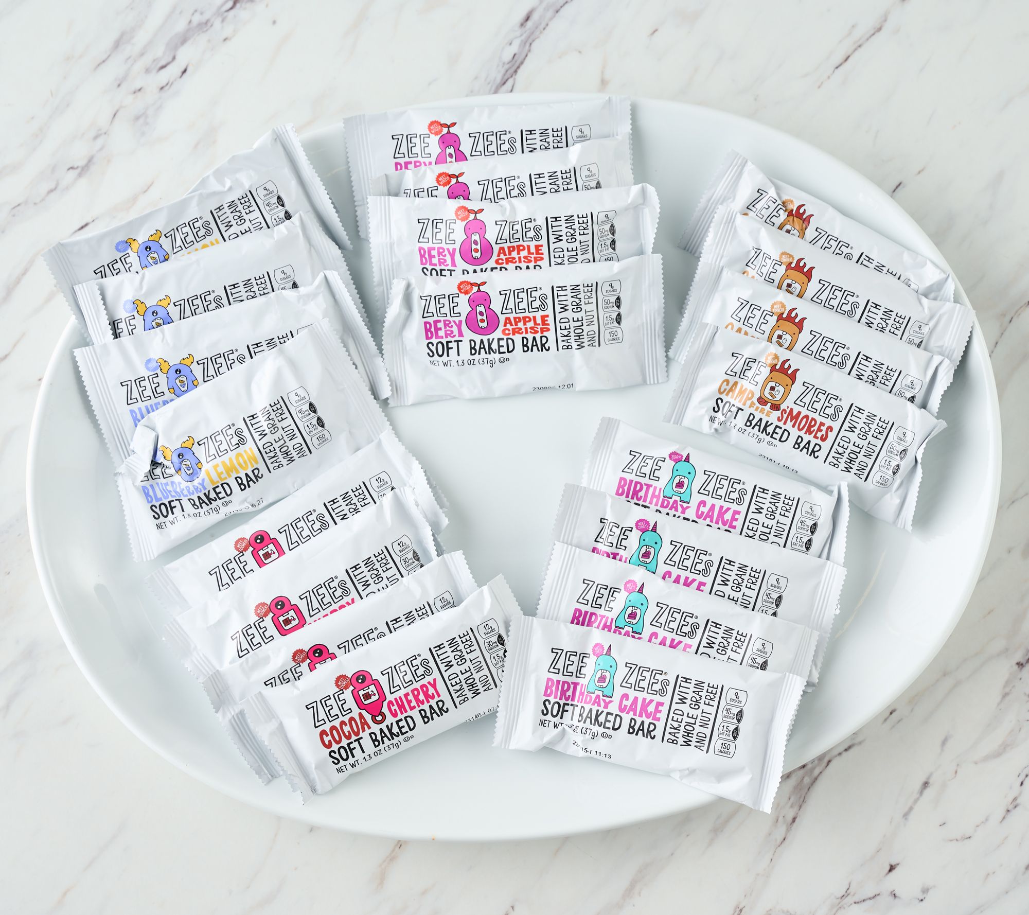 Zee Zee's 20 Individual Soft Baked Snack Bars