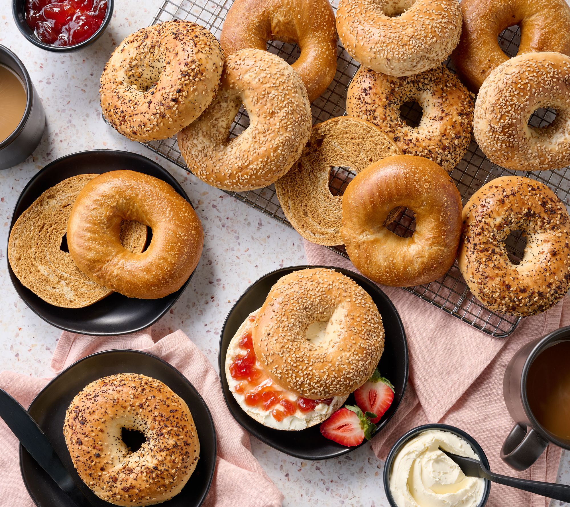 Just Bagels (24) 4-oz NYC Kettle Boiled Bagels Auto-Delivery