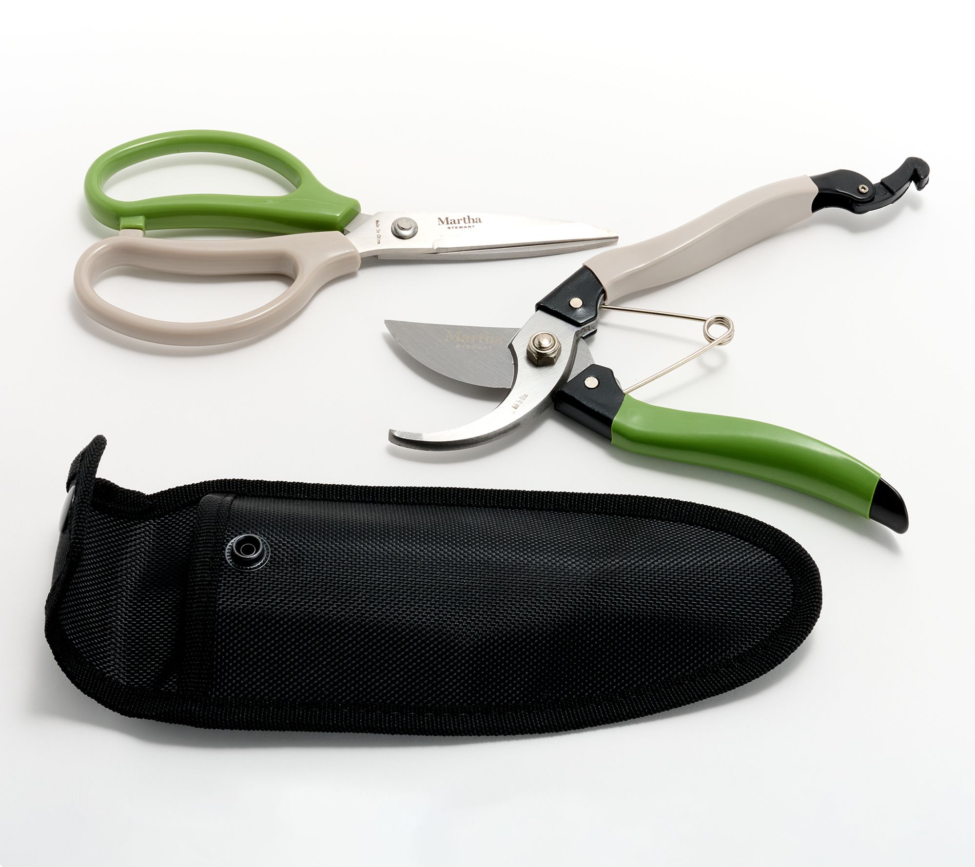 "As Is" Martha Stewart Set of 2 Pruner & Garden Scissor Snip Set