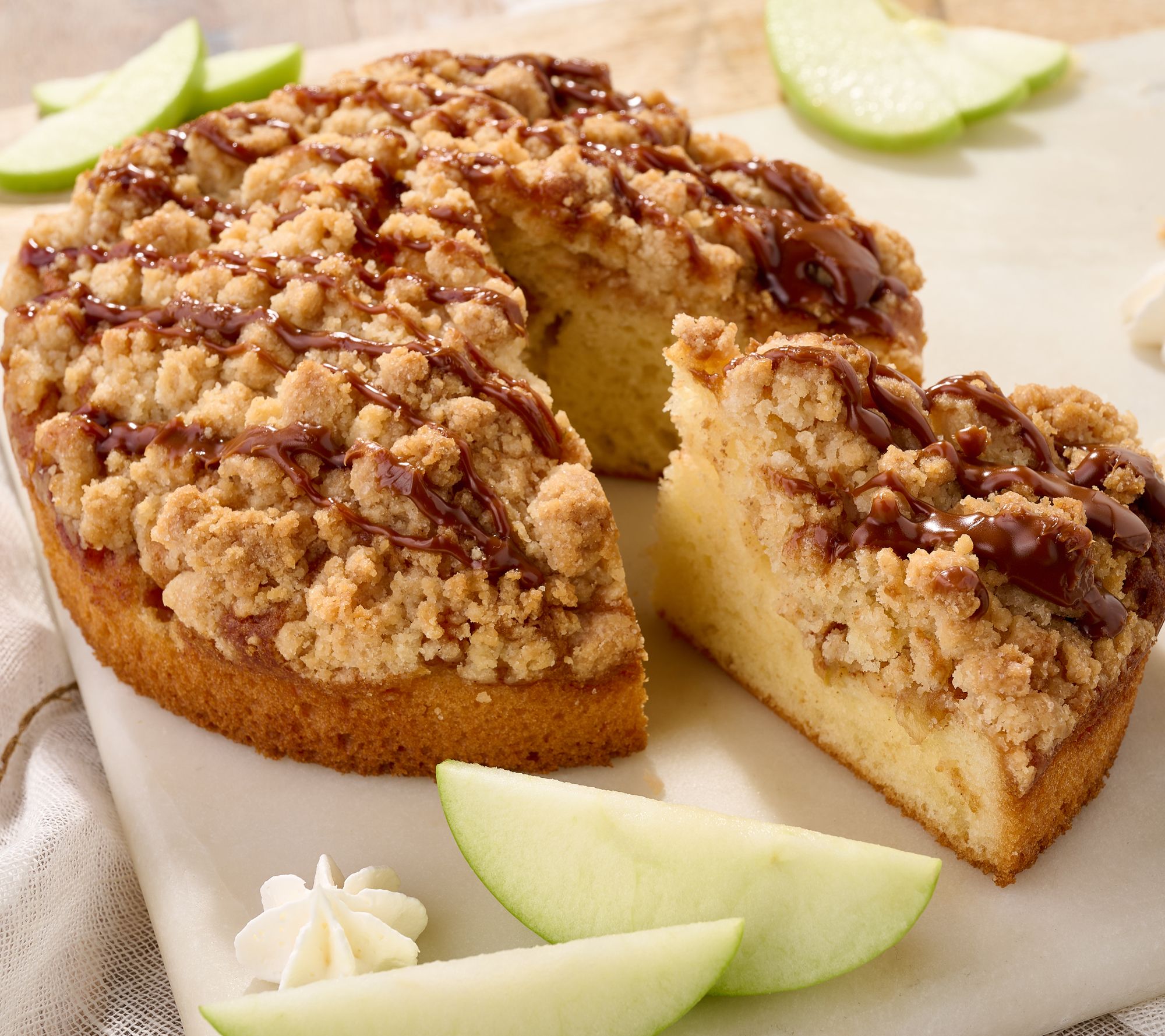 Hahn's Bakery (2) 6 inch German Coffee Cakes with Drizzle