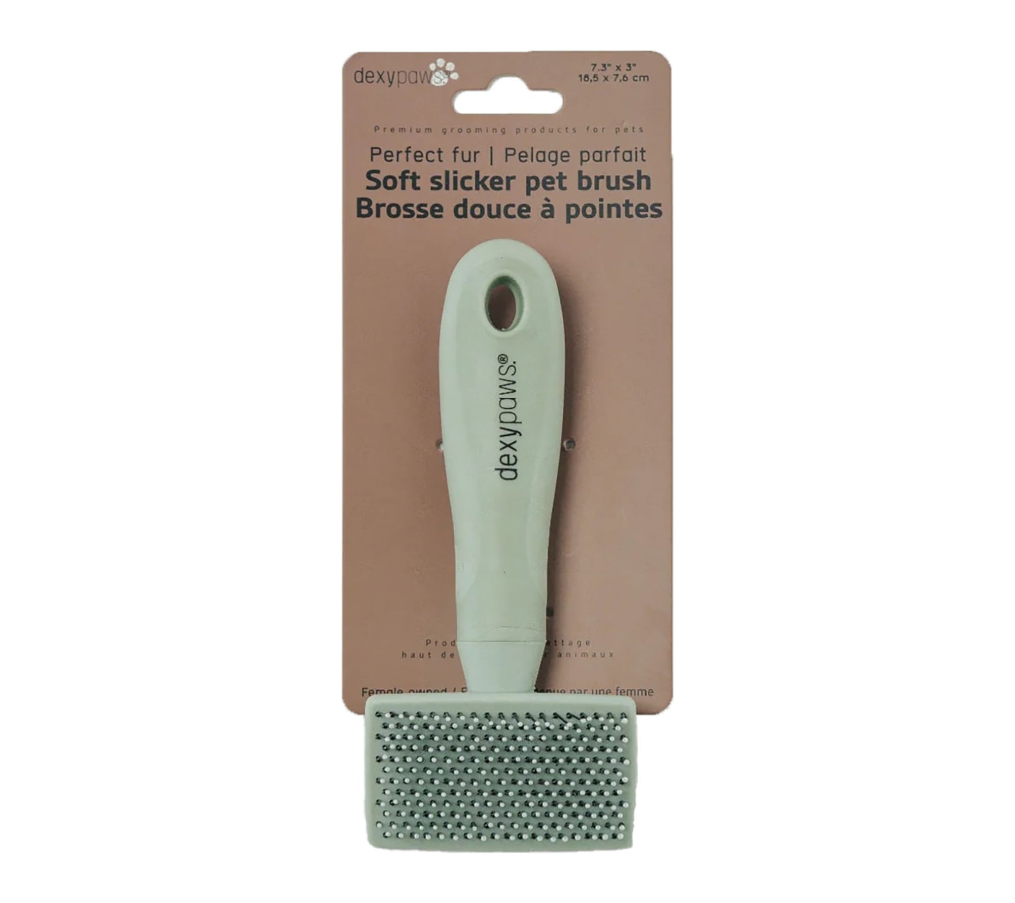 Dexypaws Soft Slicker Pet Brush for Dog & Cat Grooming