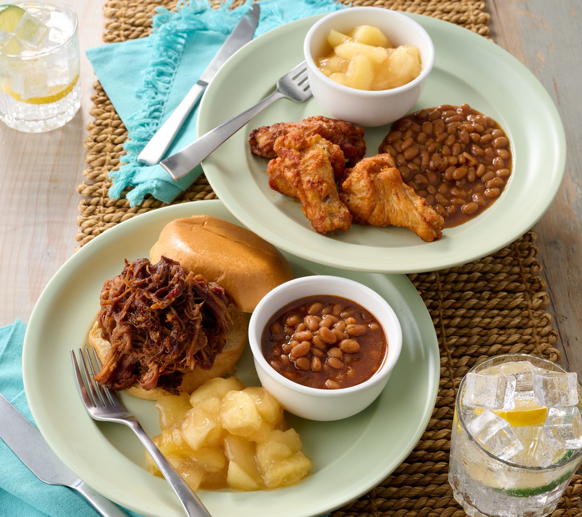 Corky's BBQ 6-ct Heat & Eat Pulled Pork or Chicken Wings BBQ Dinner